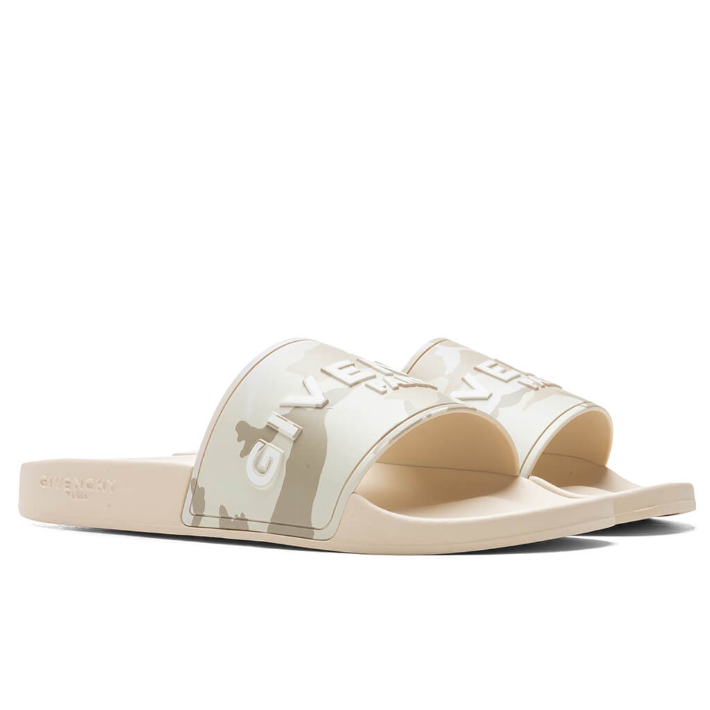 GIVENCHY SLIDE SANDALS - BEIGE/BROWN - 3