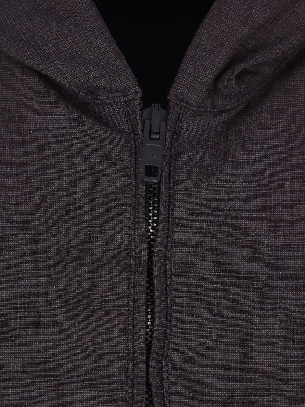 hooded logo-embroidered jacket - 4