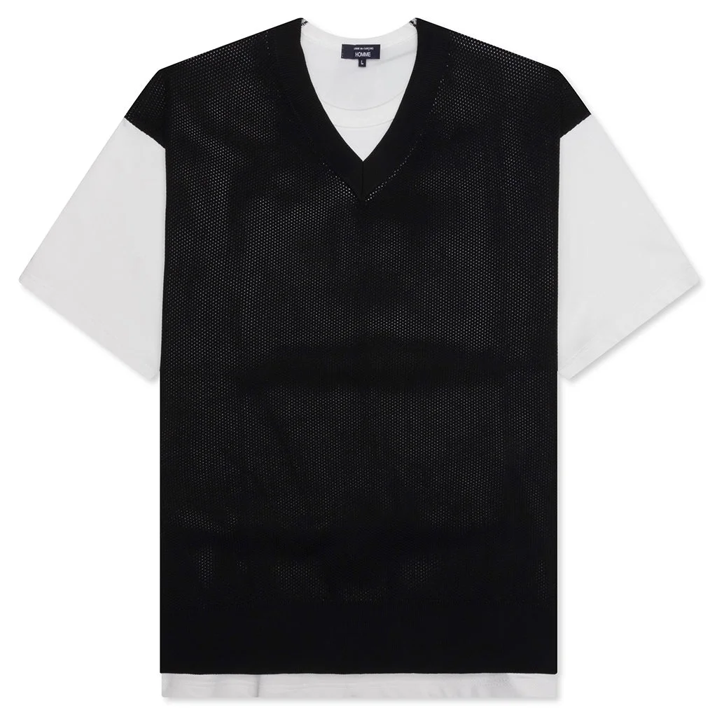 layered-effect T-shirt - 1
