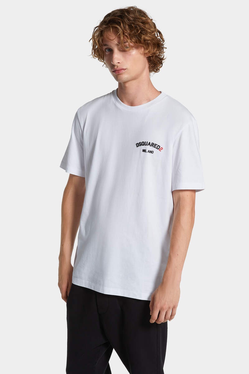 REGULAR FIT RUBBER LOGO T-SHIRT - 3