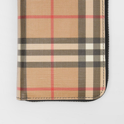 Burberry Vintage Check and Leather Ziparound Wallet outlook