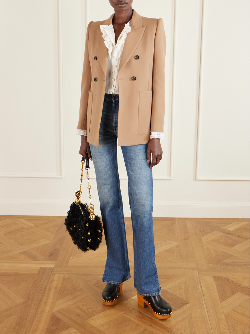 Chloé Double-breasted Wool-gabardine Blazer outlook