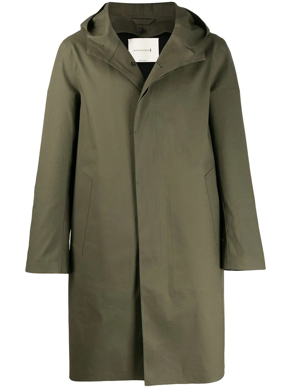 CHRYSTON bonded cotton hooded coat - 1