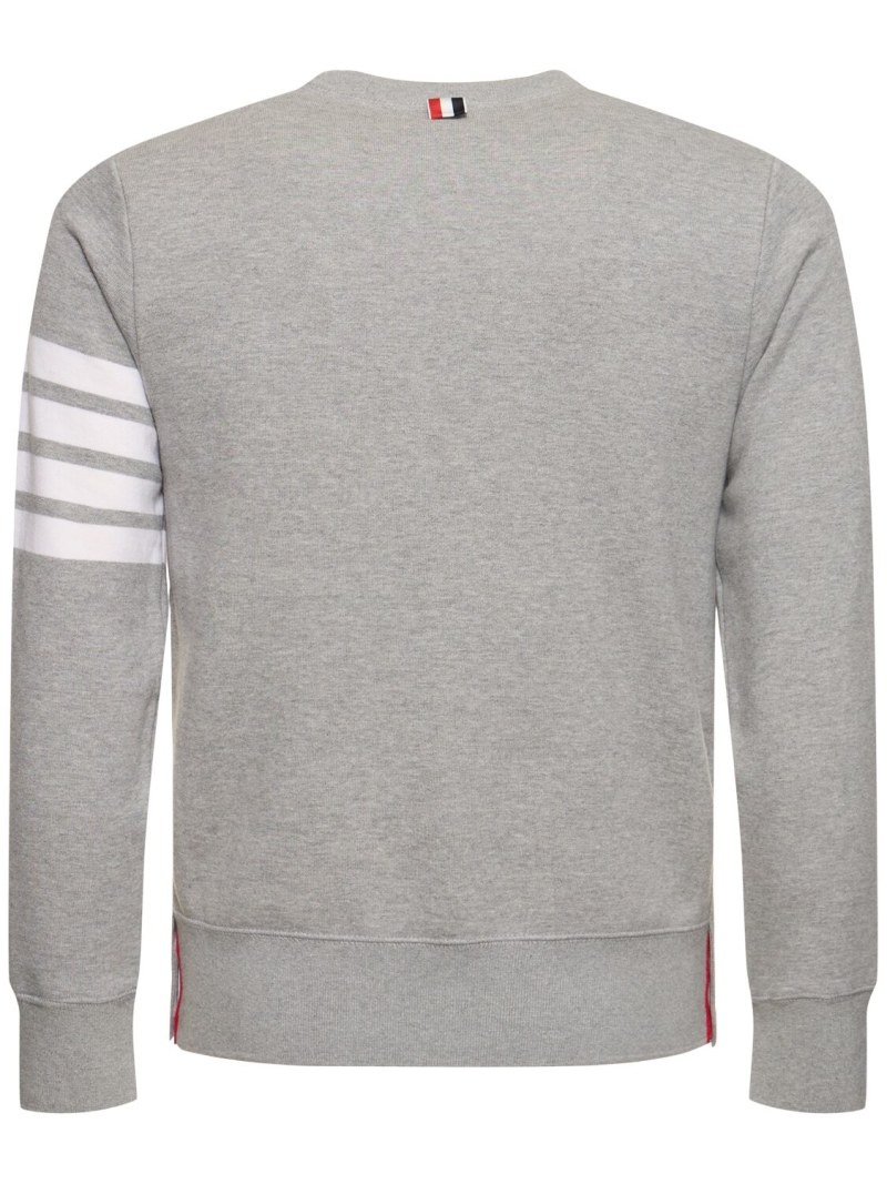 Cotton jersey sweatshirt w/ stripes - 5