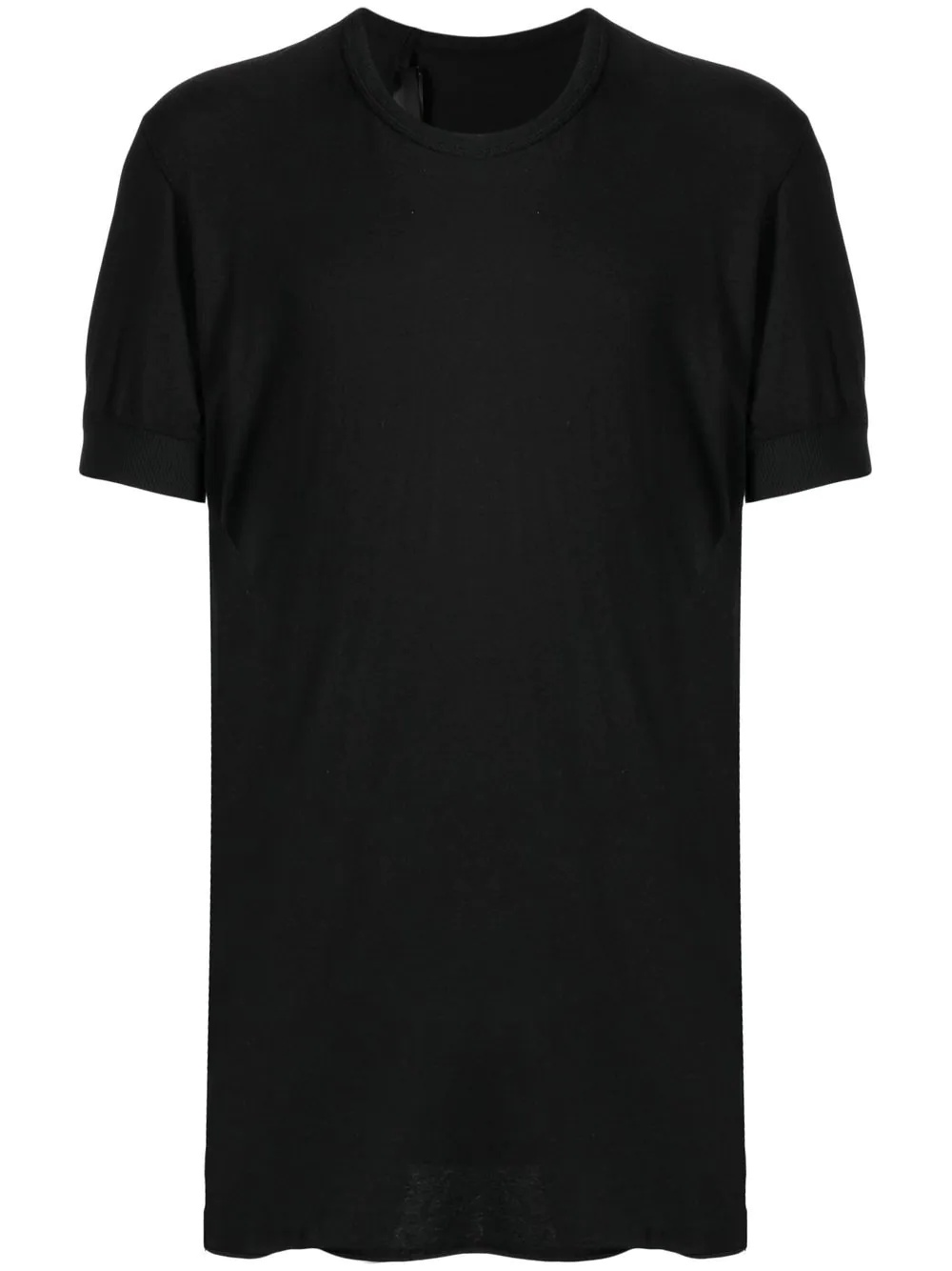 ribbed-edge cotton T-shirt - 1