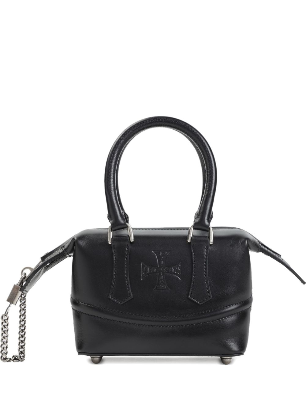 leather tote bag - 1