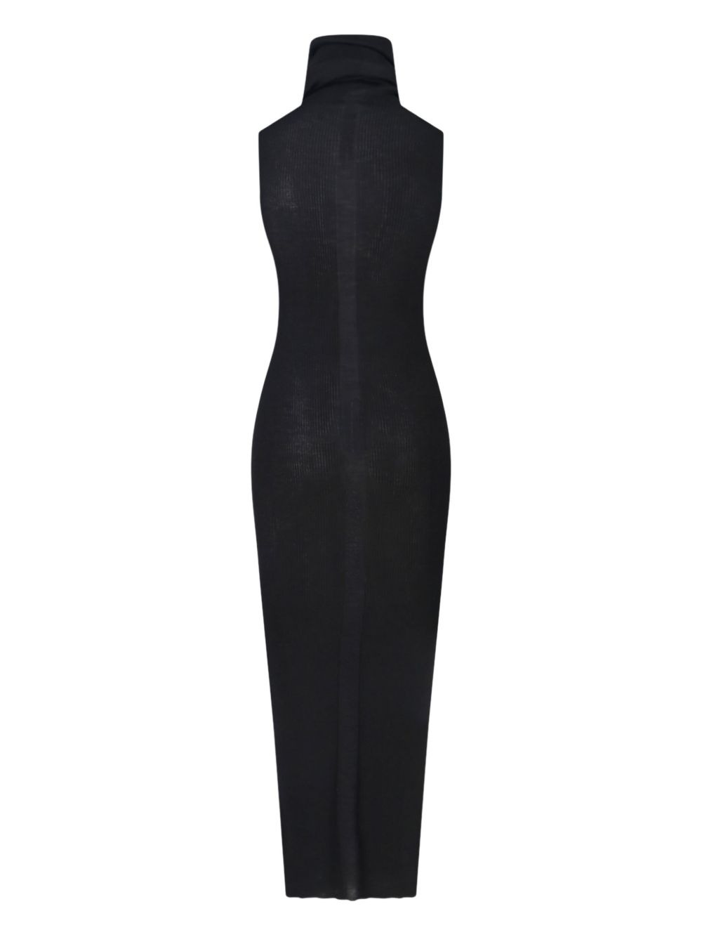 ribbed high-neck maxi dress - 2