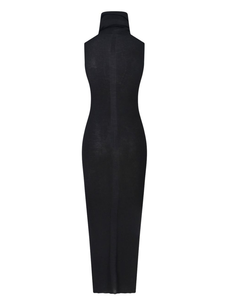 Rick Owens ribbed high-neck maxi dress outlook
