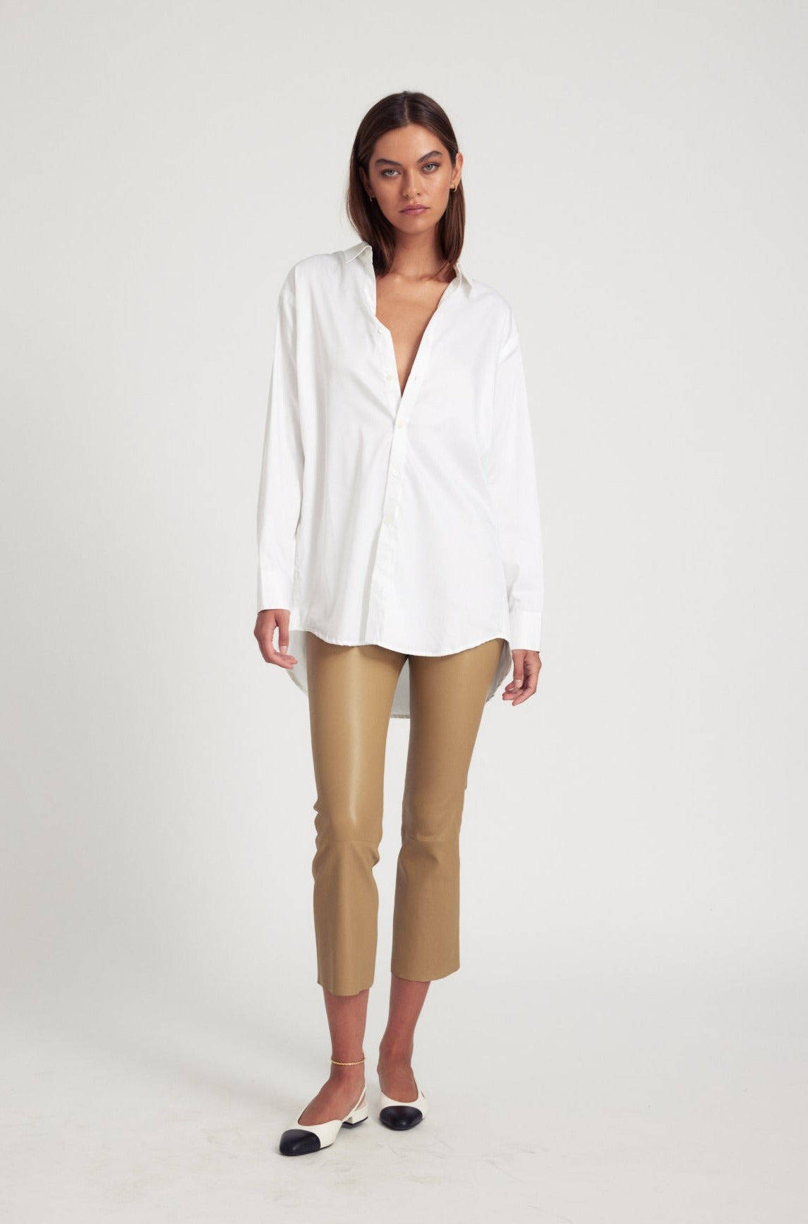 WHITE POPLIN SHIRT - 2