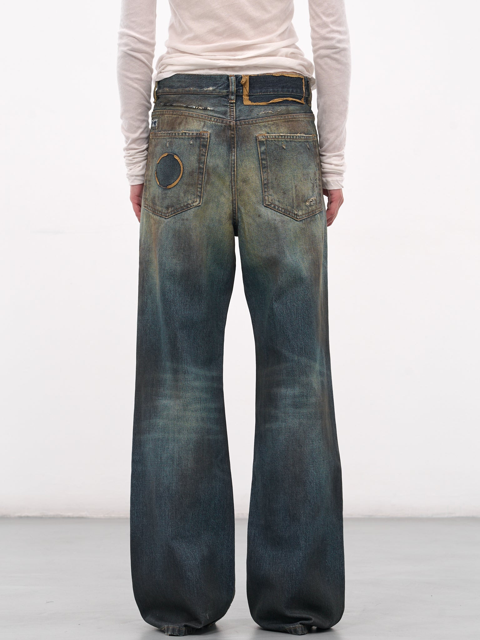 Blue Genoveva Distressed Flared Jeans - 3