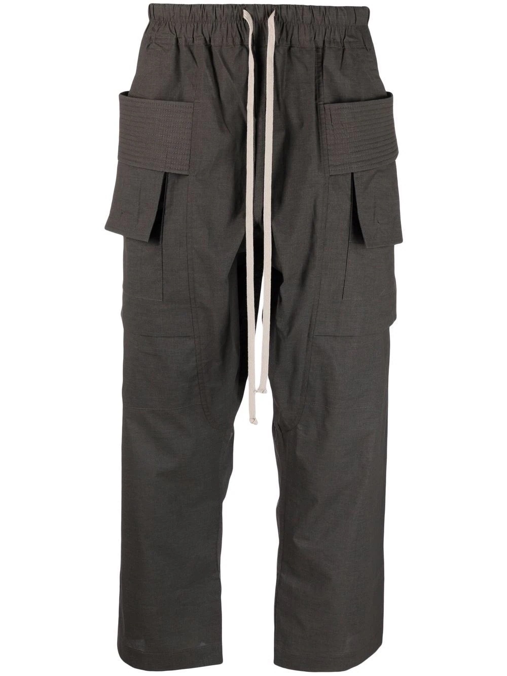 cropped cargo trousers - 1