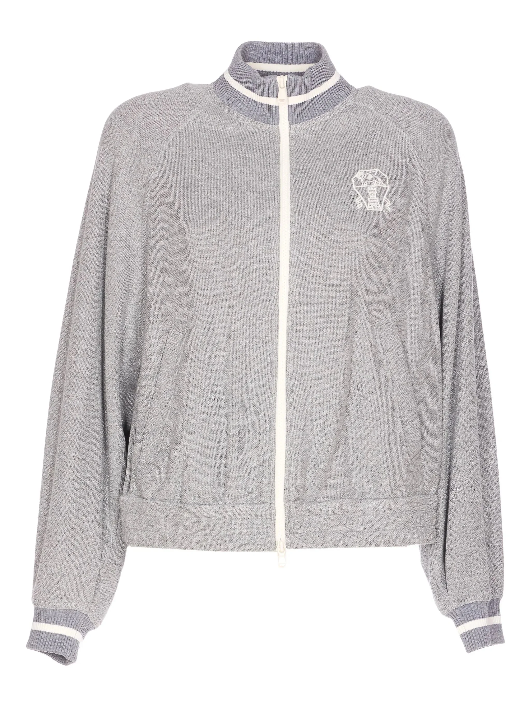 Brunello Cucinelli Embroideed-logo Sweatshirt - 1