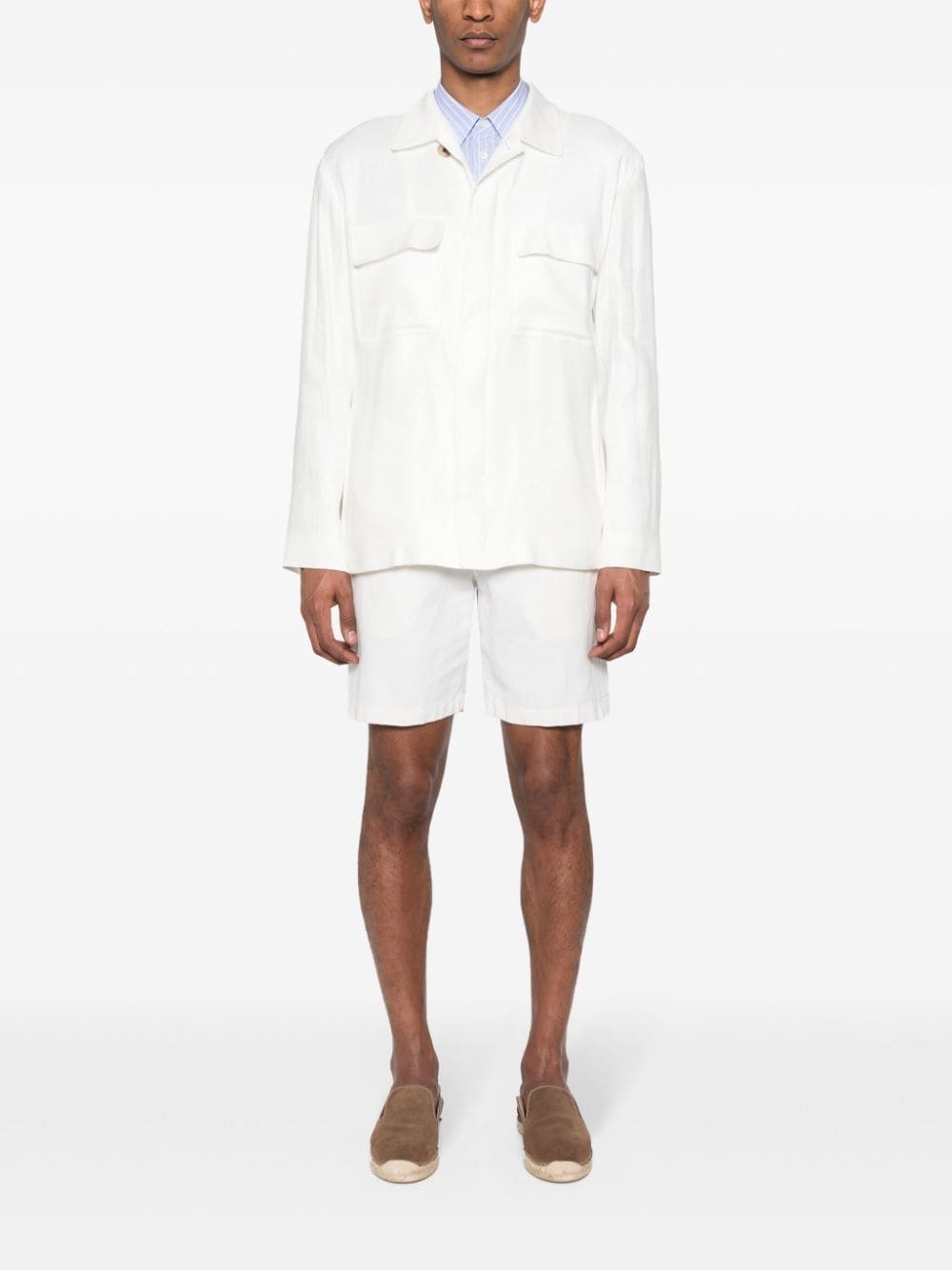 twill shirt jacket - 2