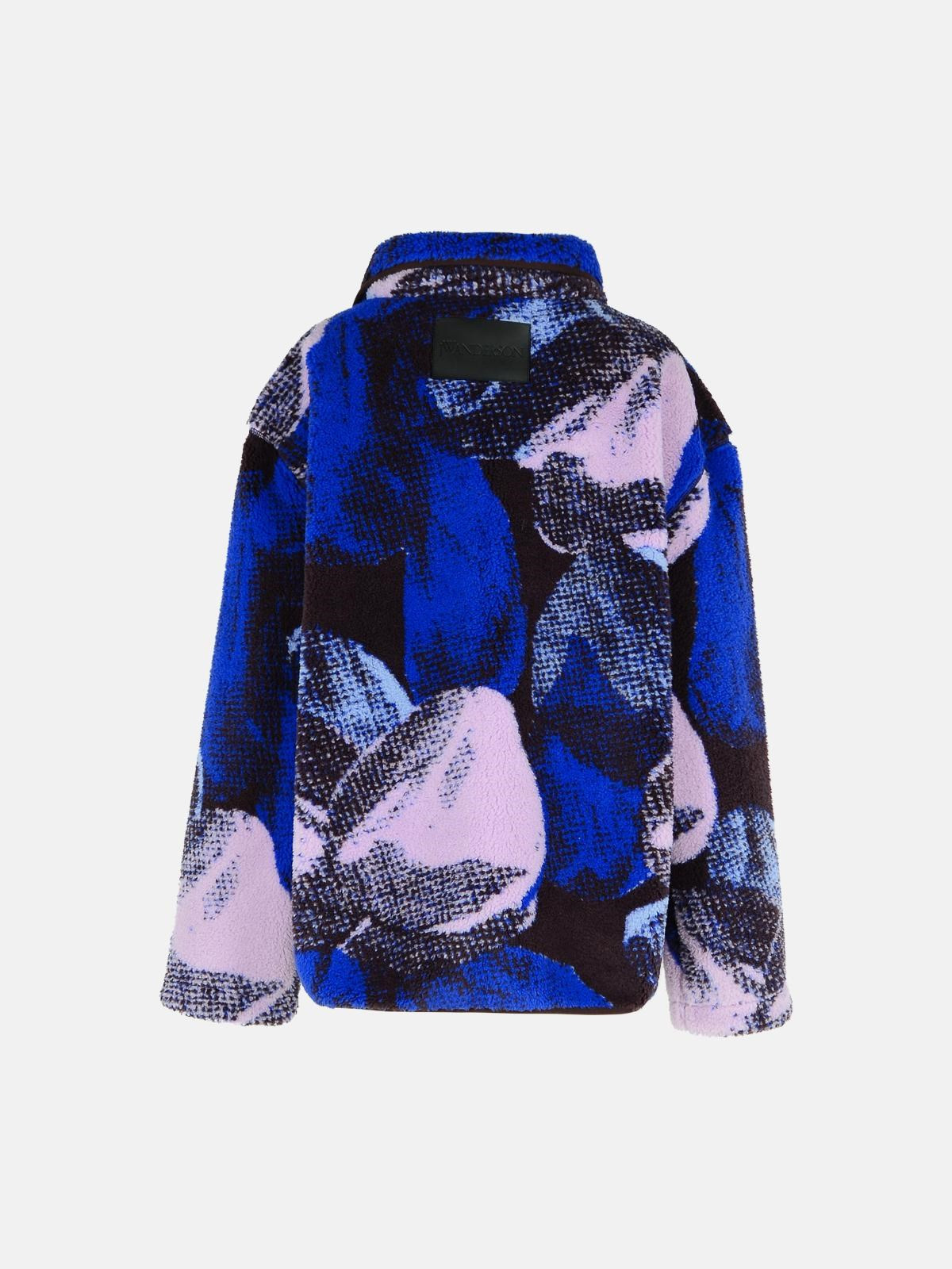 BLUE POLYESTER BLEND FLEECE - 3