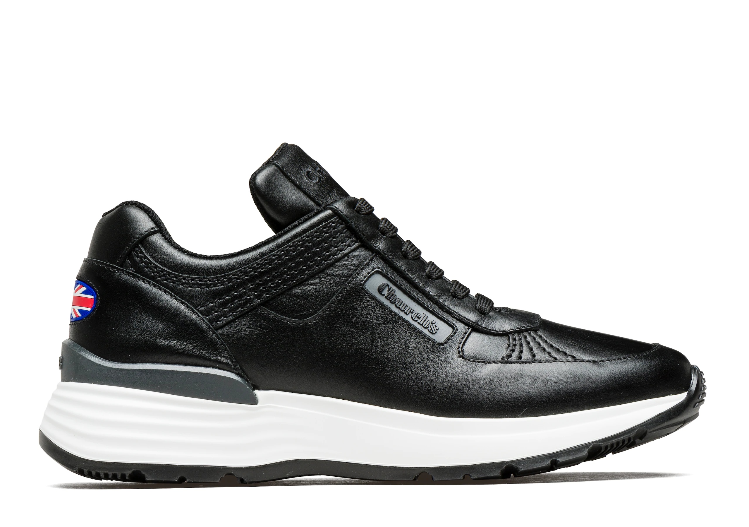 Ch873
Plume Calf Leather Retro Sneaker Black - 1