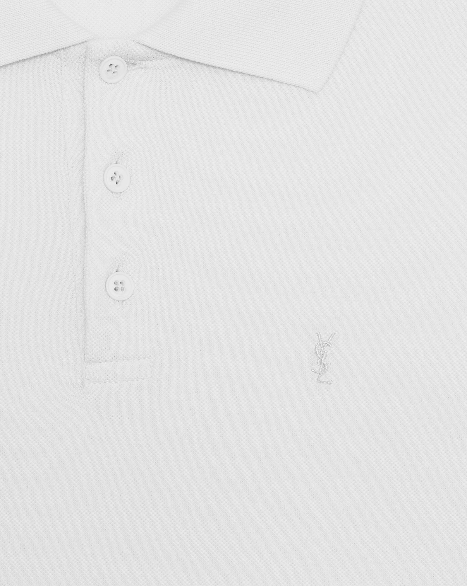 monogram polo shirt in cotton piqué - 4