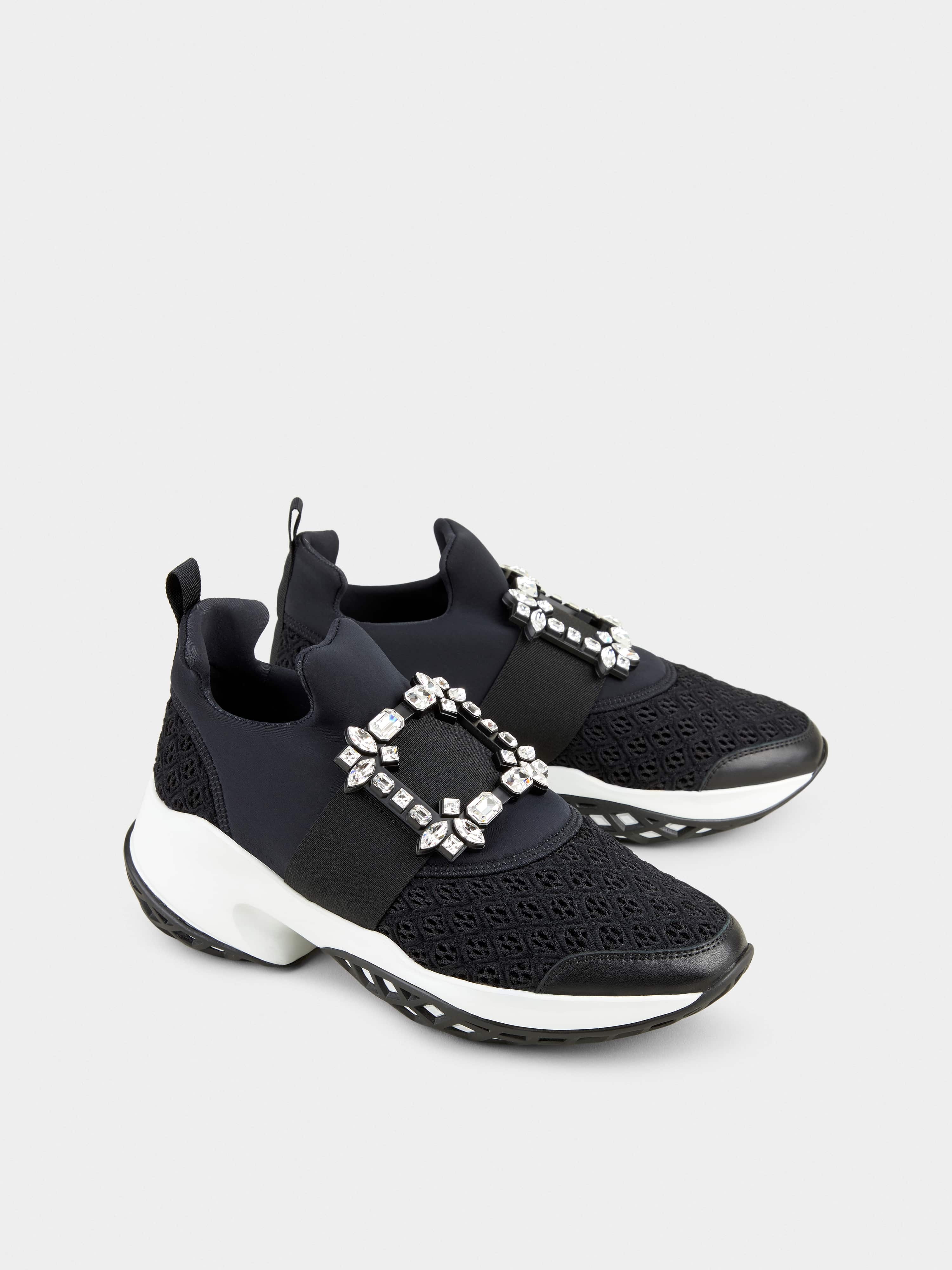 Viv' Run Strass Buckle Sneakers in Technical Fabrics - 3