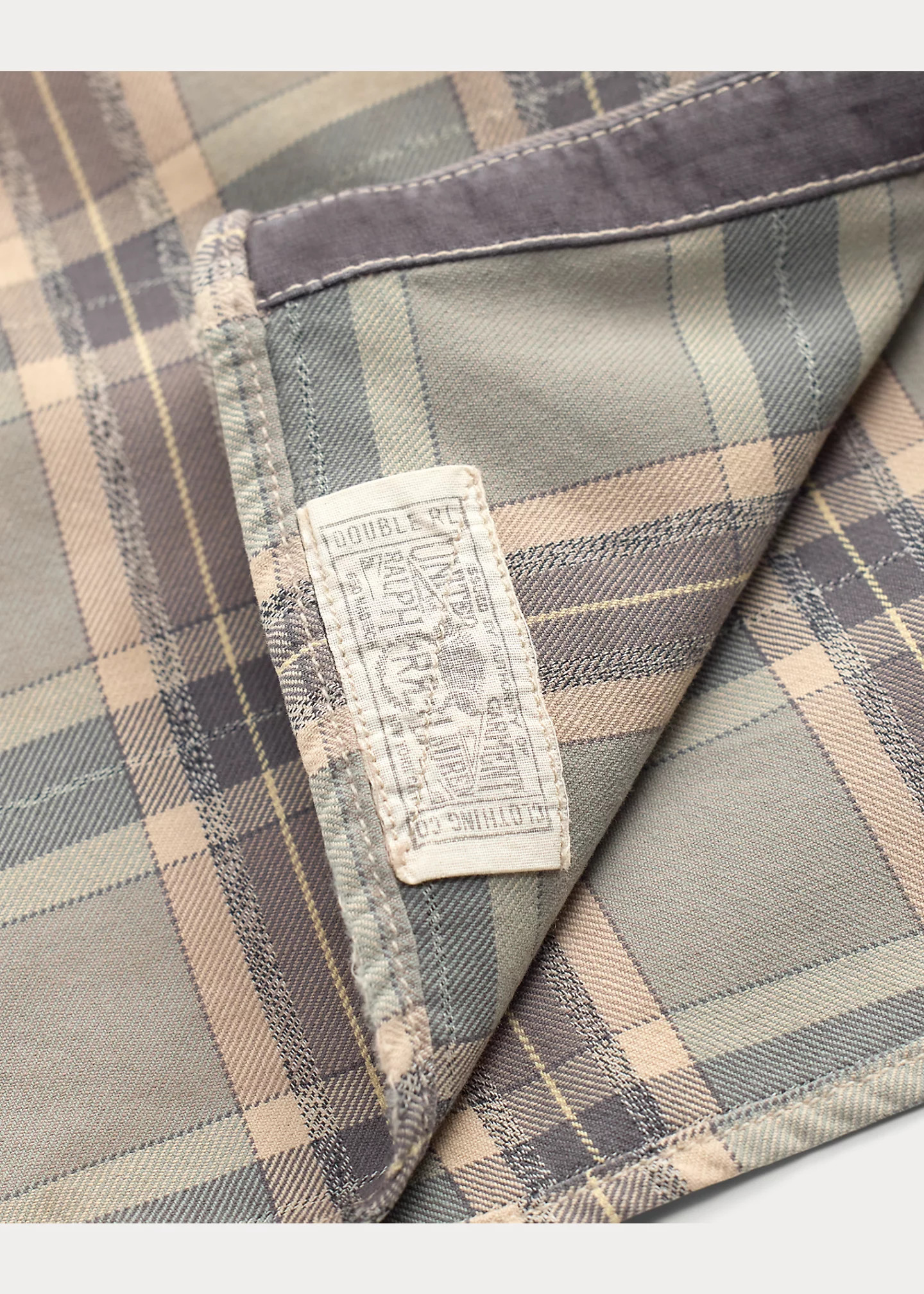 Repaired Plaid Twill Workshirt - 5