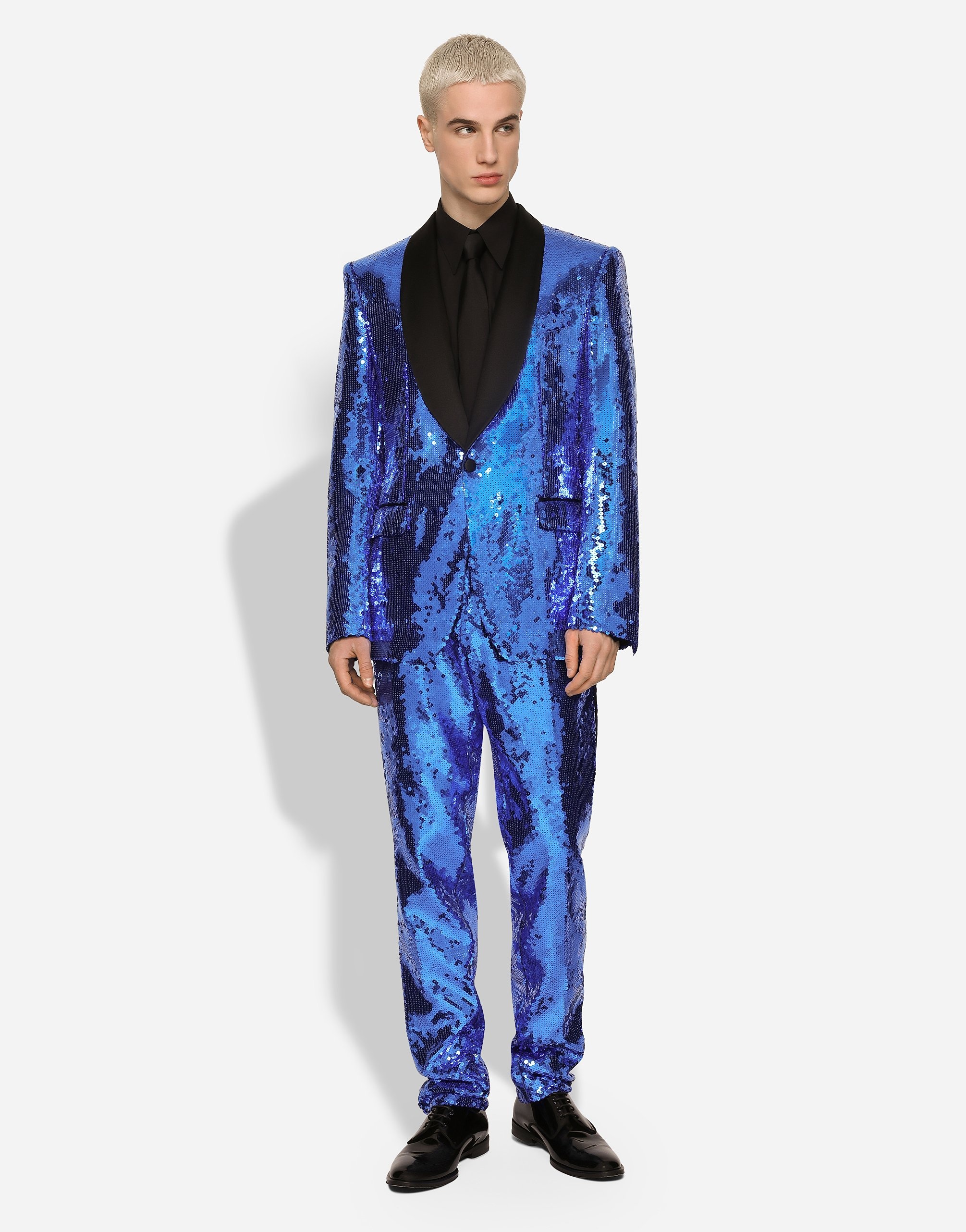 Sequined single-breasted Sicilia-fit tuxedo suit - 2
