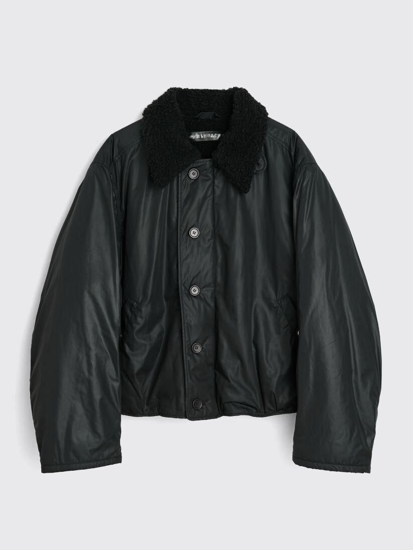 Our Legacy OUR LEGACY GRIZZLY JACKET MIRAGE TECH WAX BLACK