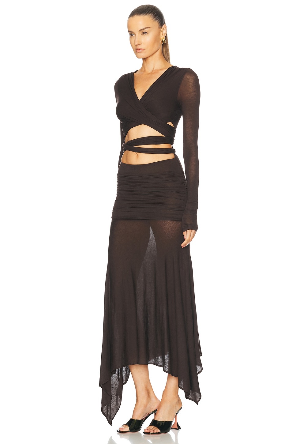 Long Sleeve Midi Dress - 3