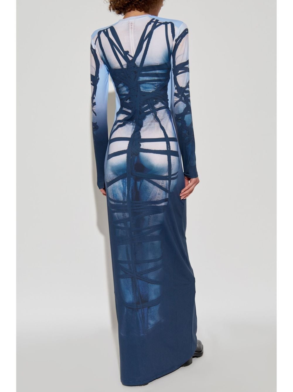 graphic-print maxi dress - 4
