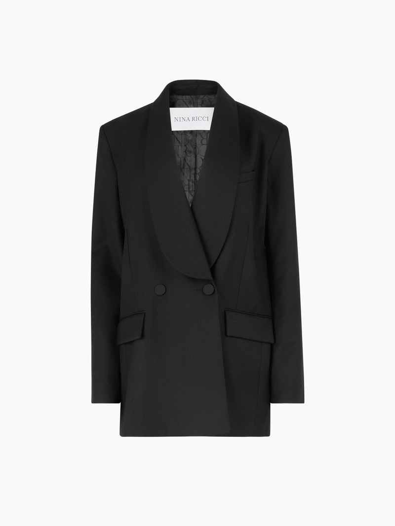 Double-Breasted Wool Gabardine Blazer 5