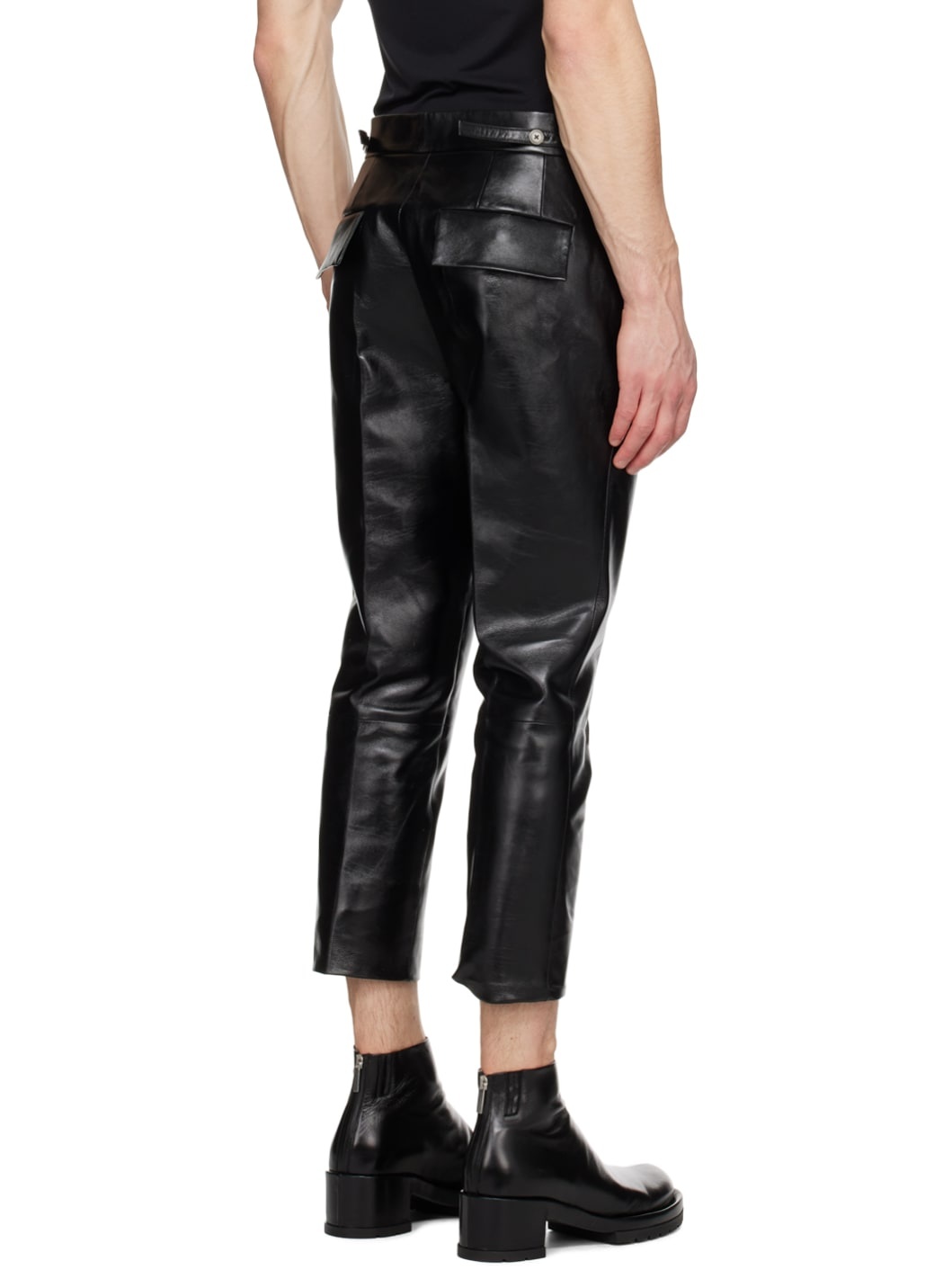 Black Nº 7 Leather Pants - 3