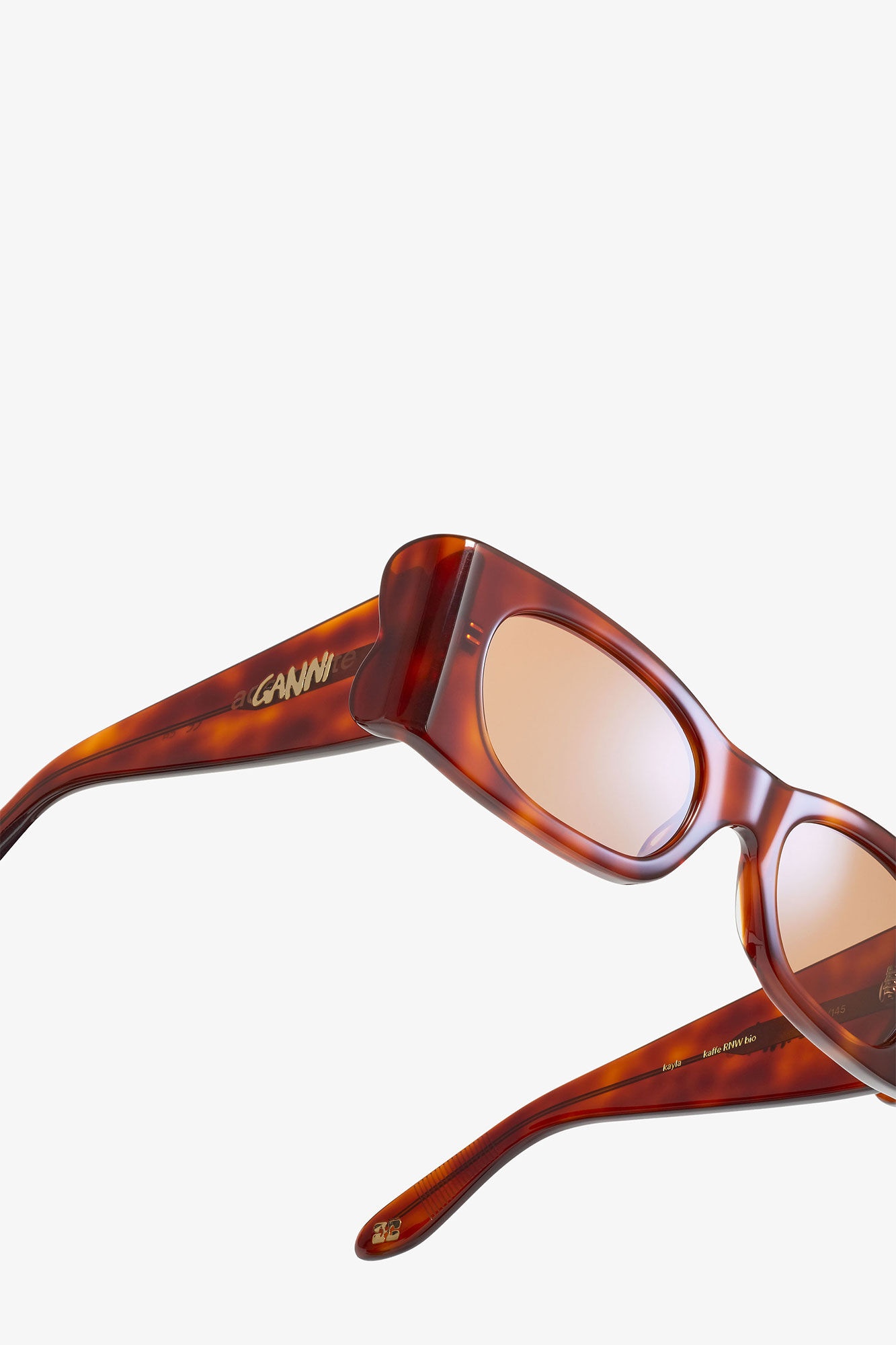 GANNI X ACE & TATE TIGER'S EYE KAYLA SUNGLASSES - 4