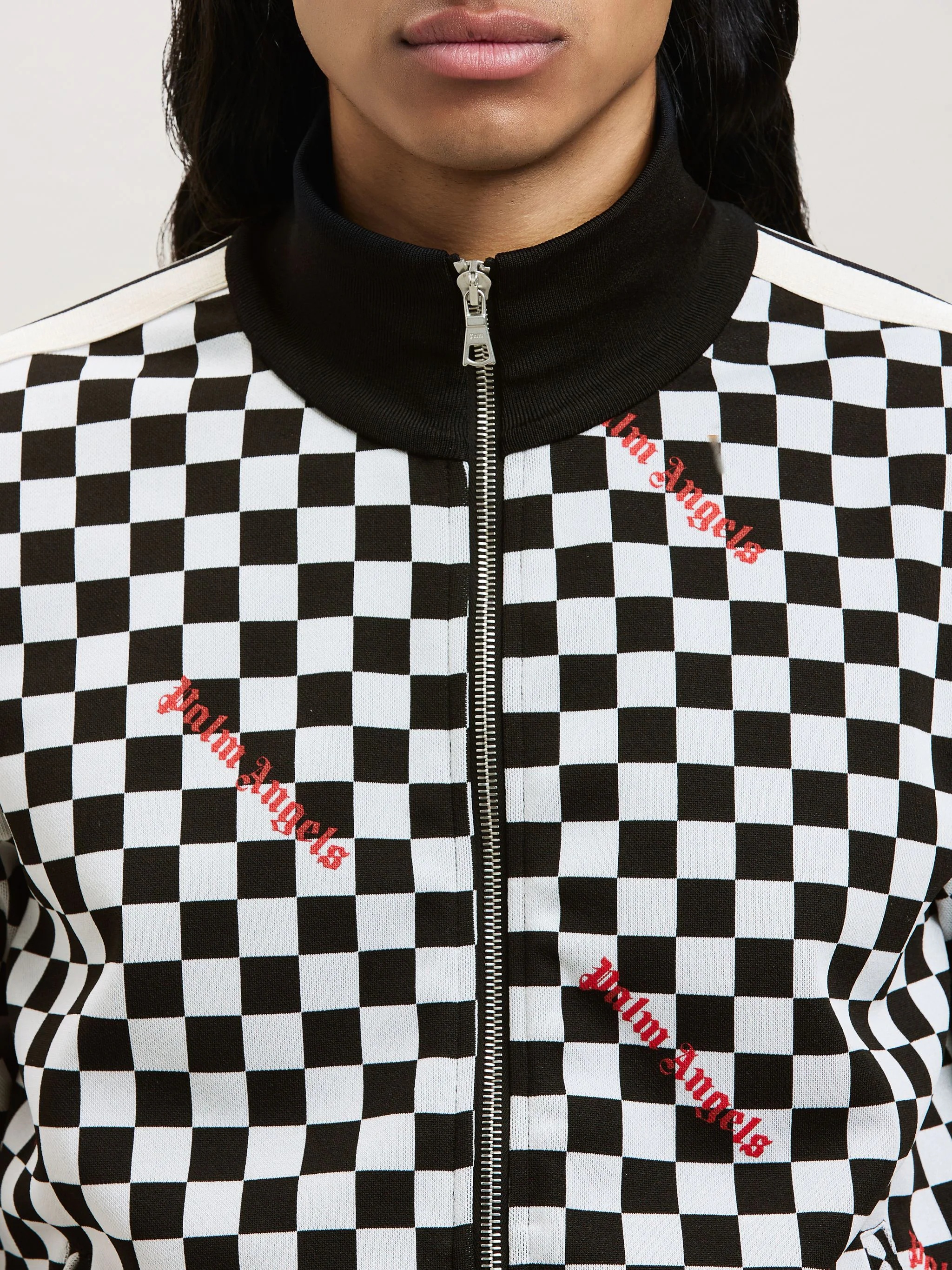 JACQUARD DAMIER CLASSIC TRACK JACKET - 6