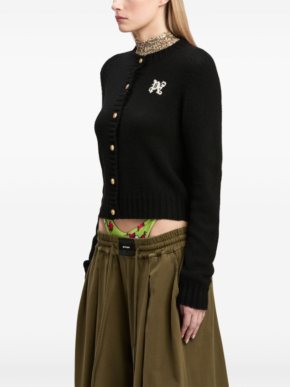 PA Monogram-intarsia cardigan - 4