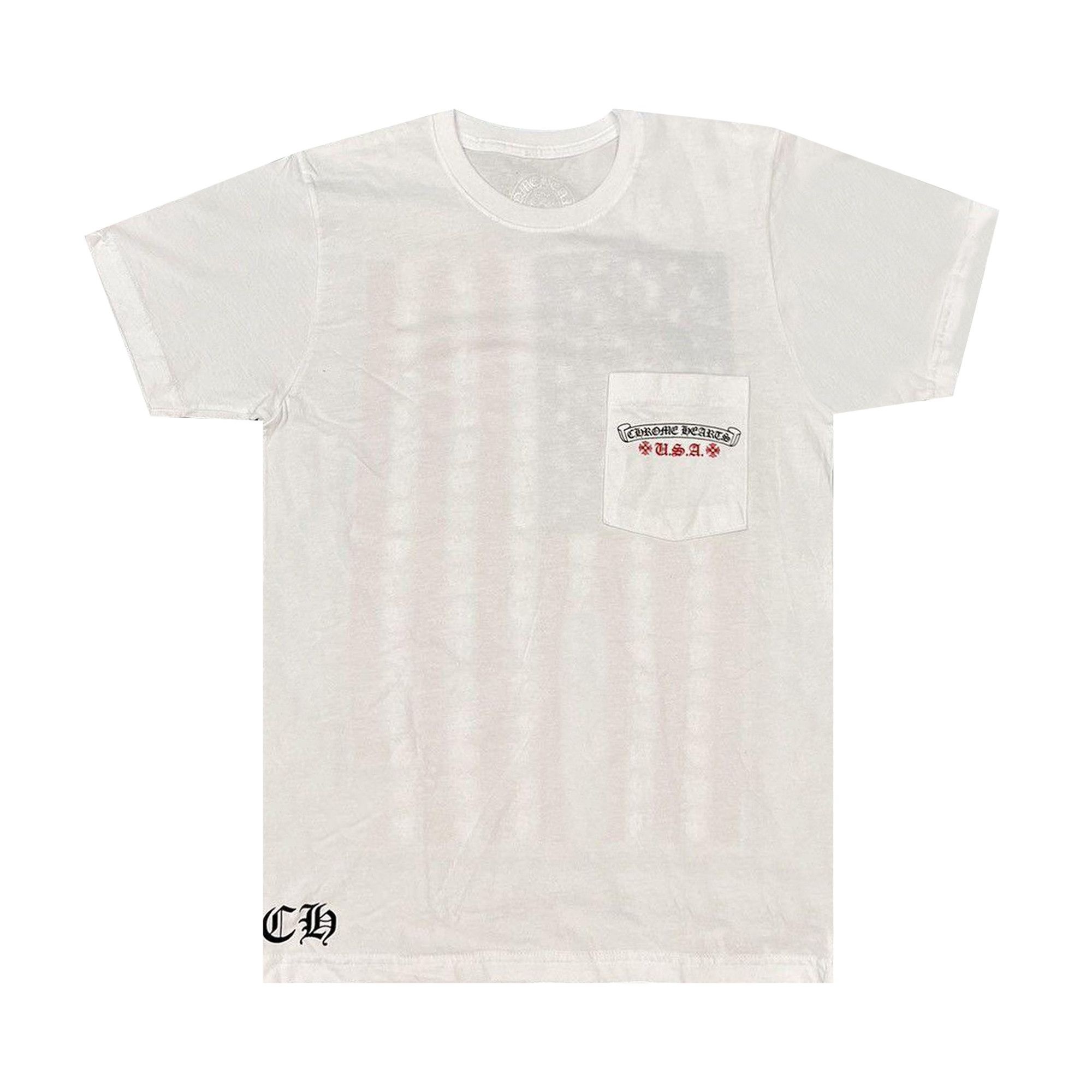 Chrome Hearts USA Flag Short-Sleeve Tee 'White' - 1