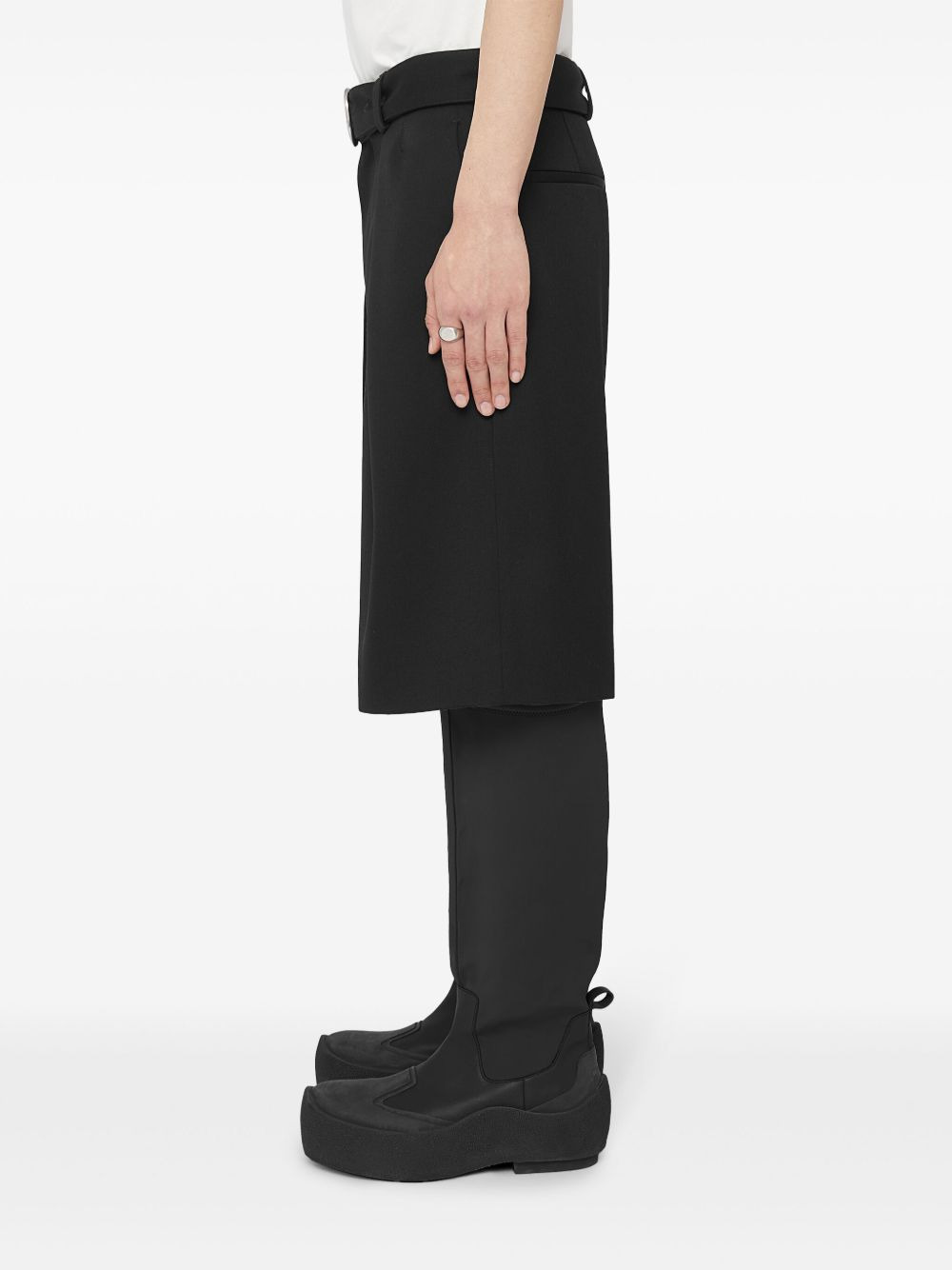 tailored wool shorts - 4