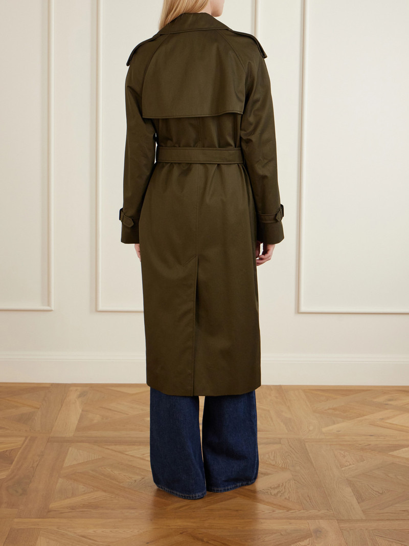 Double-breasted Belted Cotton Trench 3