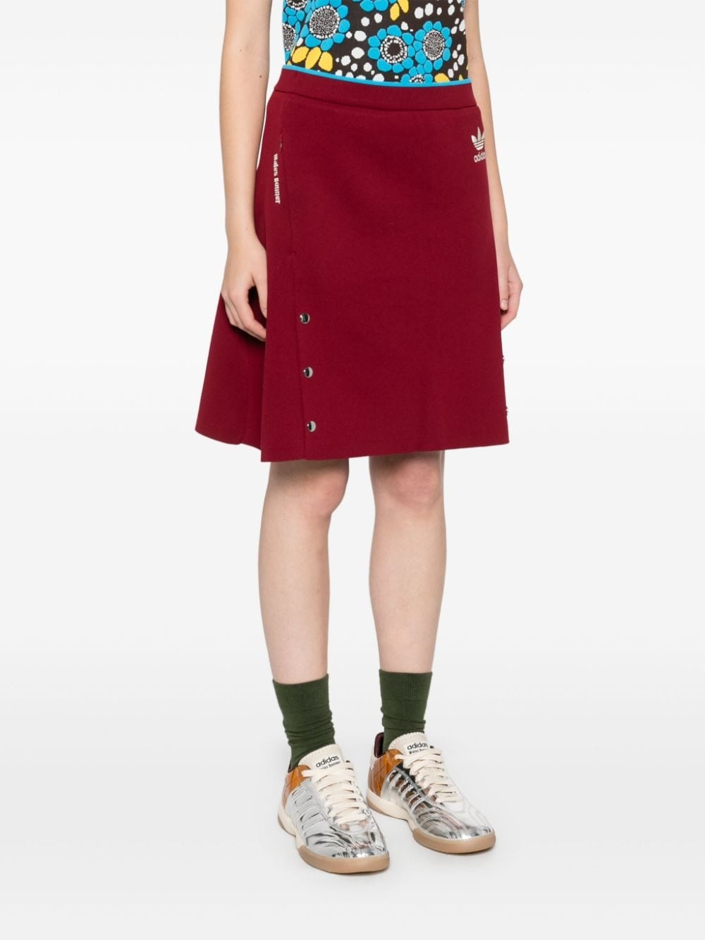 x Wales Bonner knitted midi skirt - 3