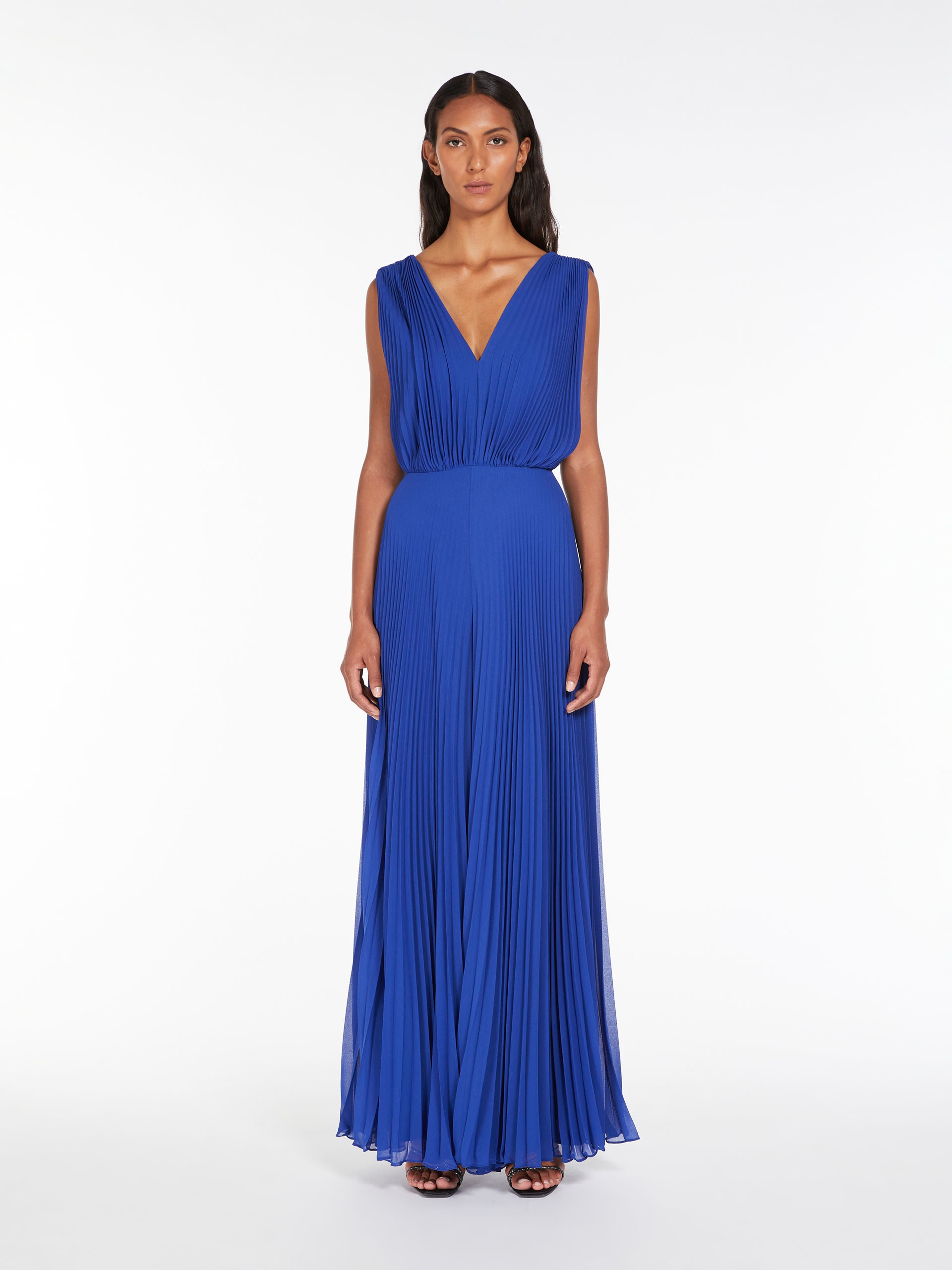 GENNARO Tuxedo jumpsuit in georgette sablé - 5