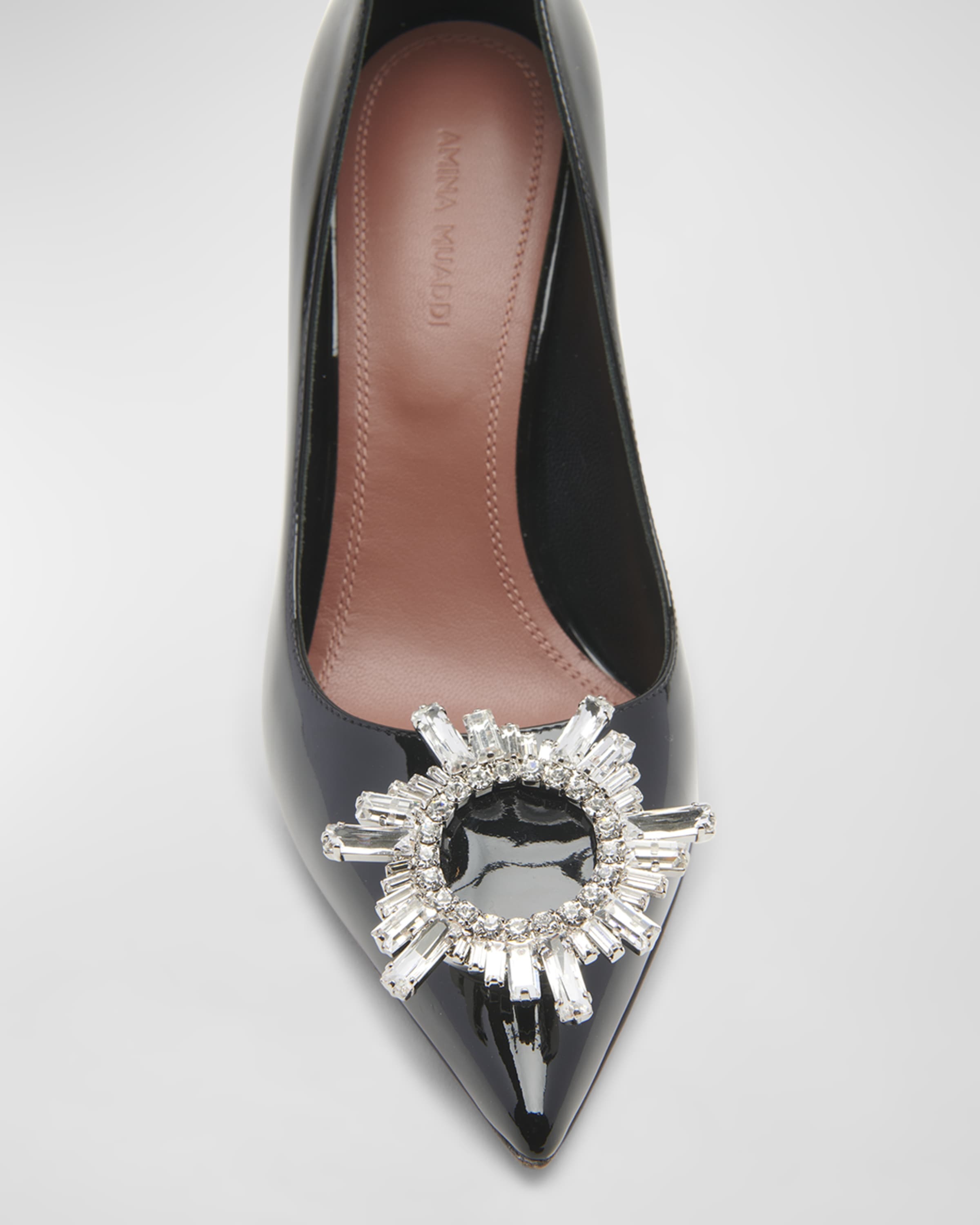 Begum Patent Crystal Ornament Pumps - 3