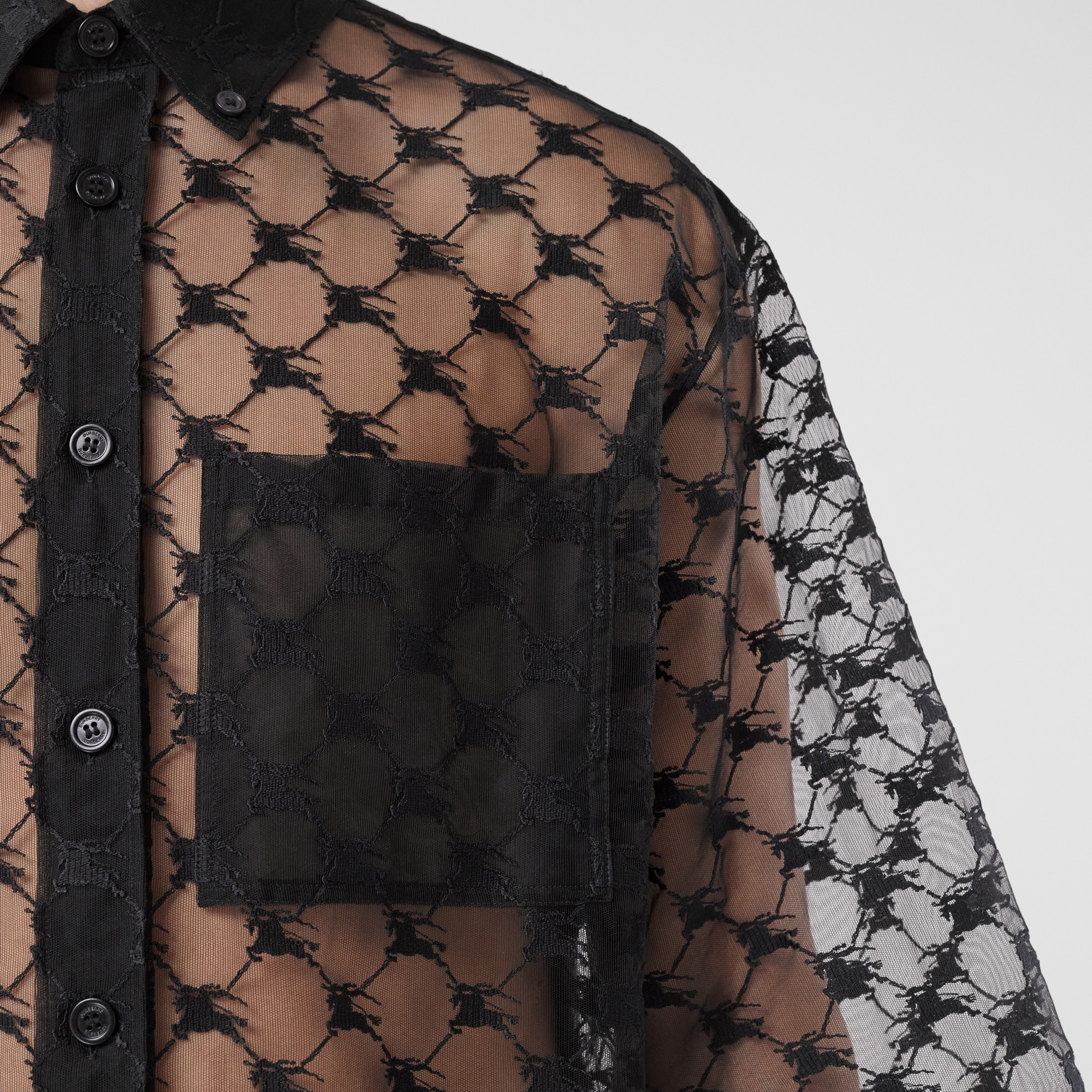 Short-sleeve EKD Stretch Lace Shirt - 2