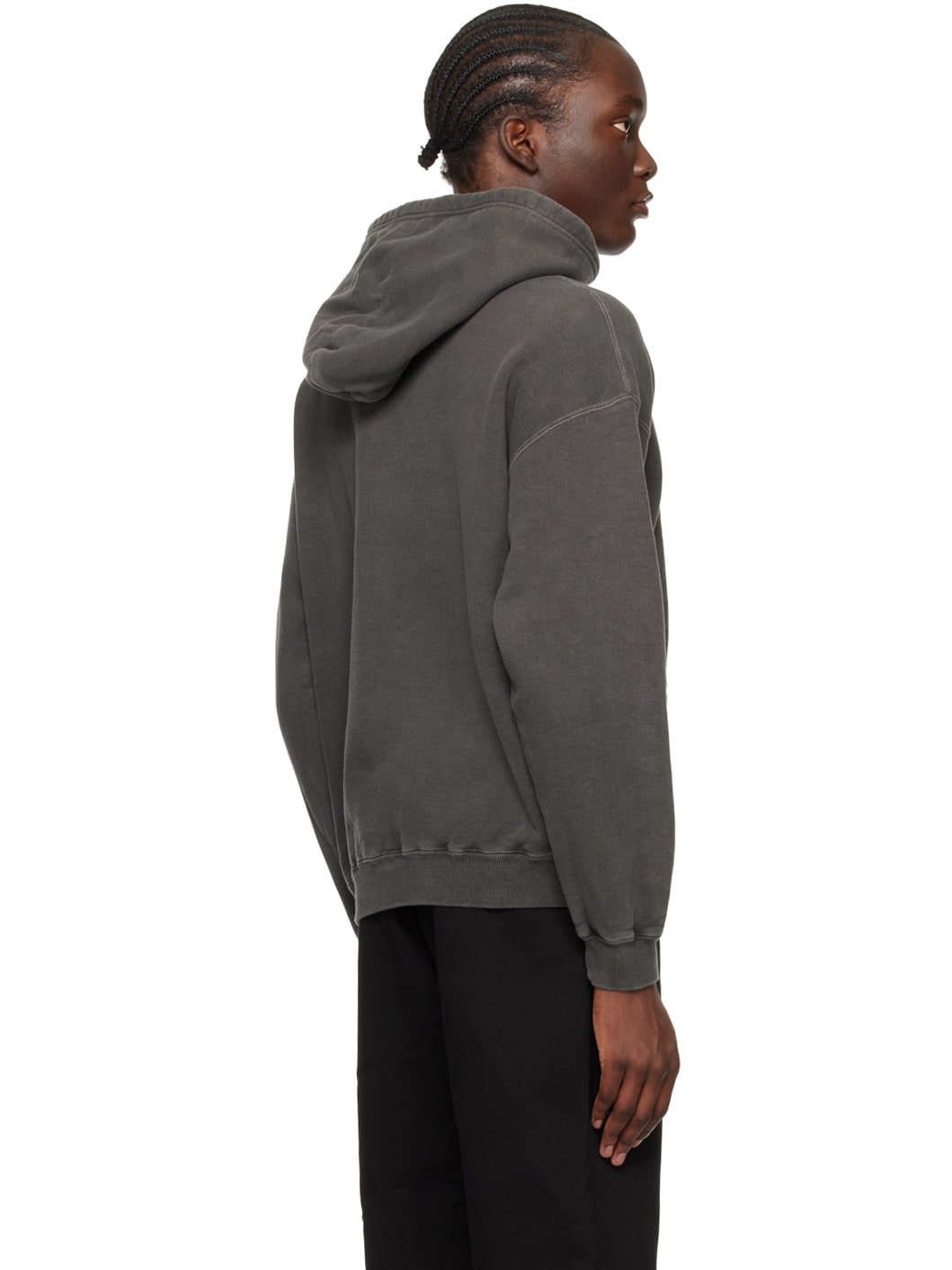 Black Printed Hoodie - 3