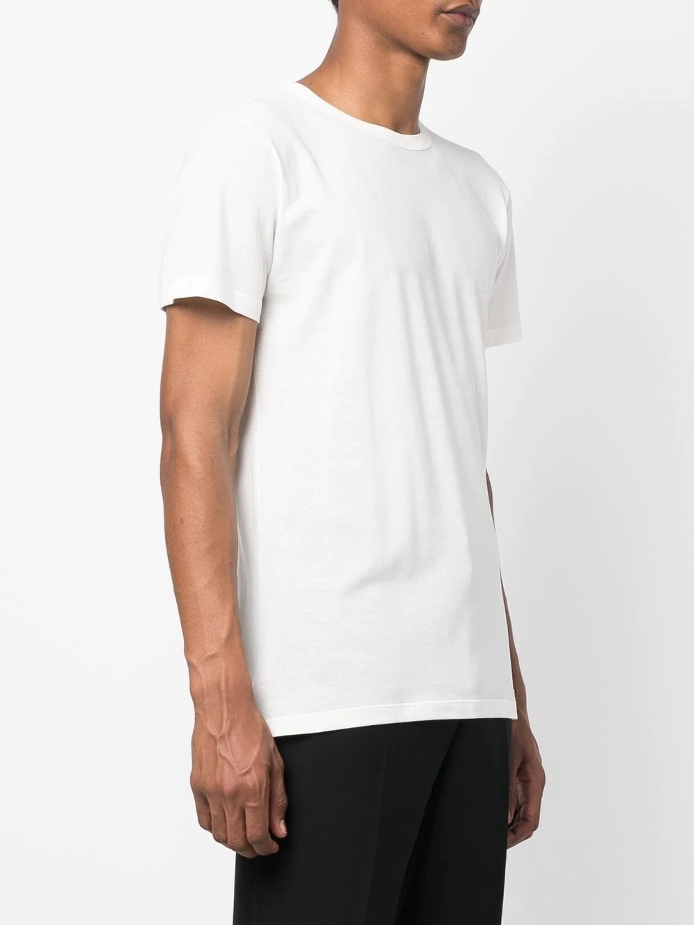 crew-neck fitted T-shirt - 3