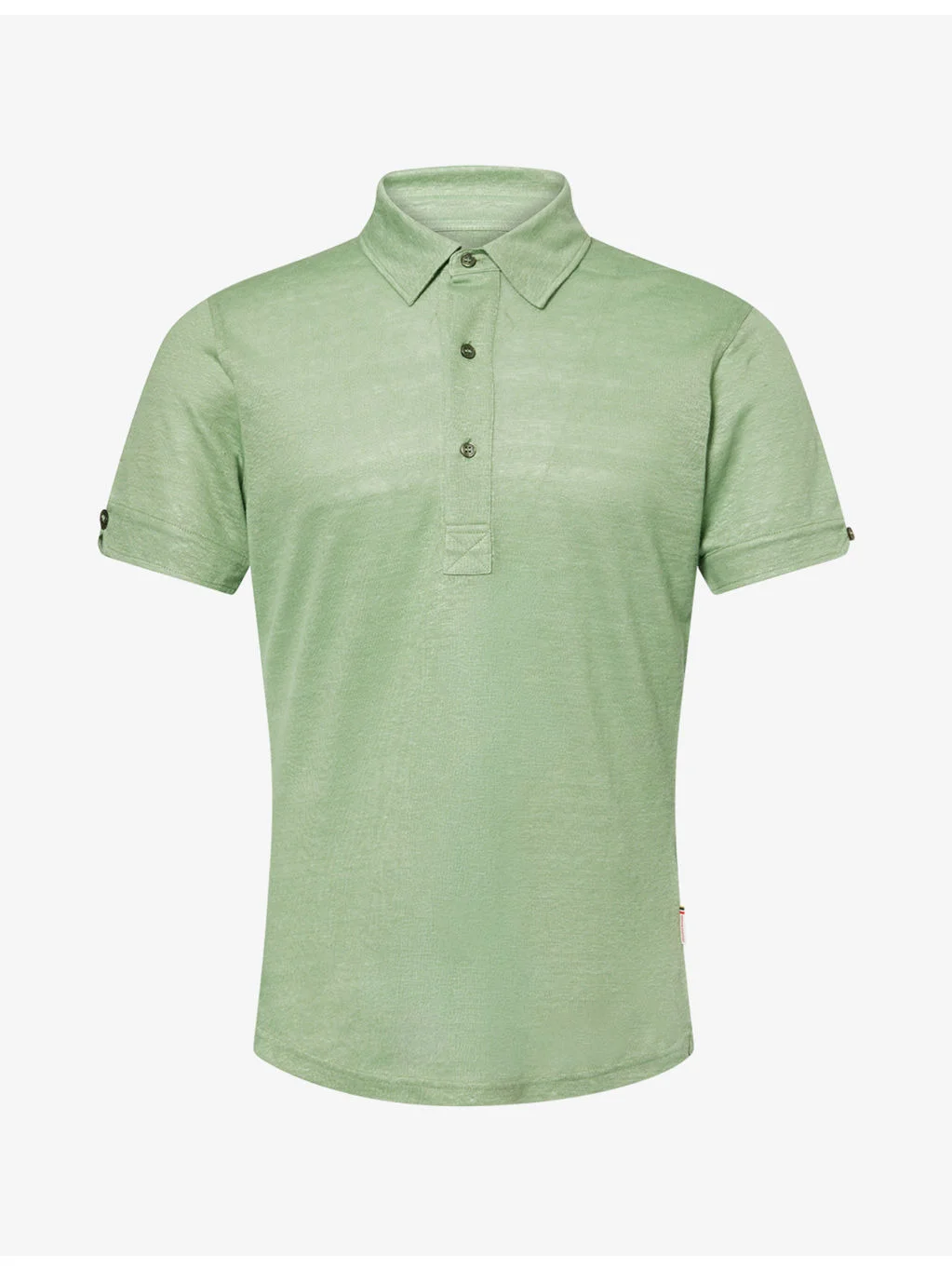 Sebastian Short-Sleeve Linen Polo Shirt - 1