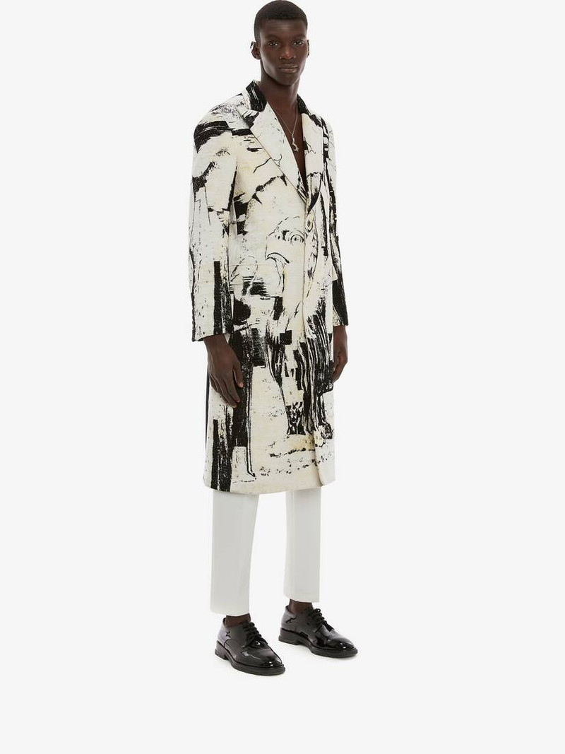 Blake Illustration Dante Jacquard Coat in Multicolor 3