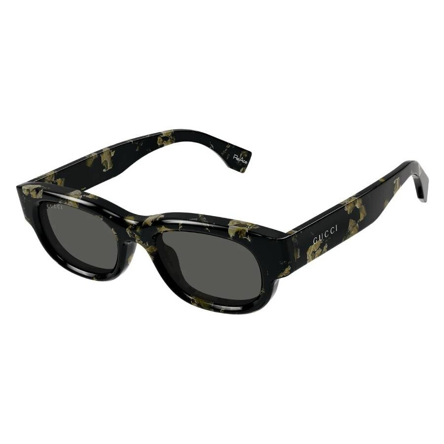 Gucci Grey Rectangular Men's Sunglasses GG1910S 001 50 - 2
