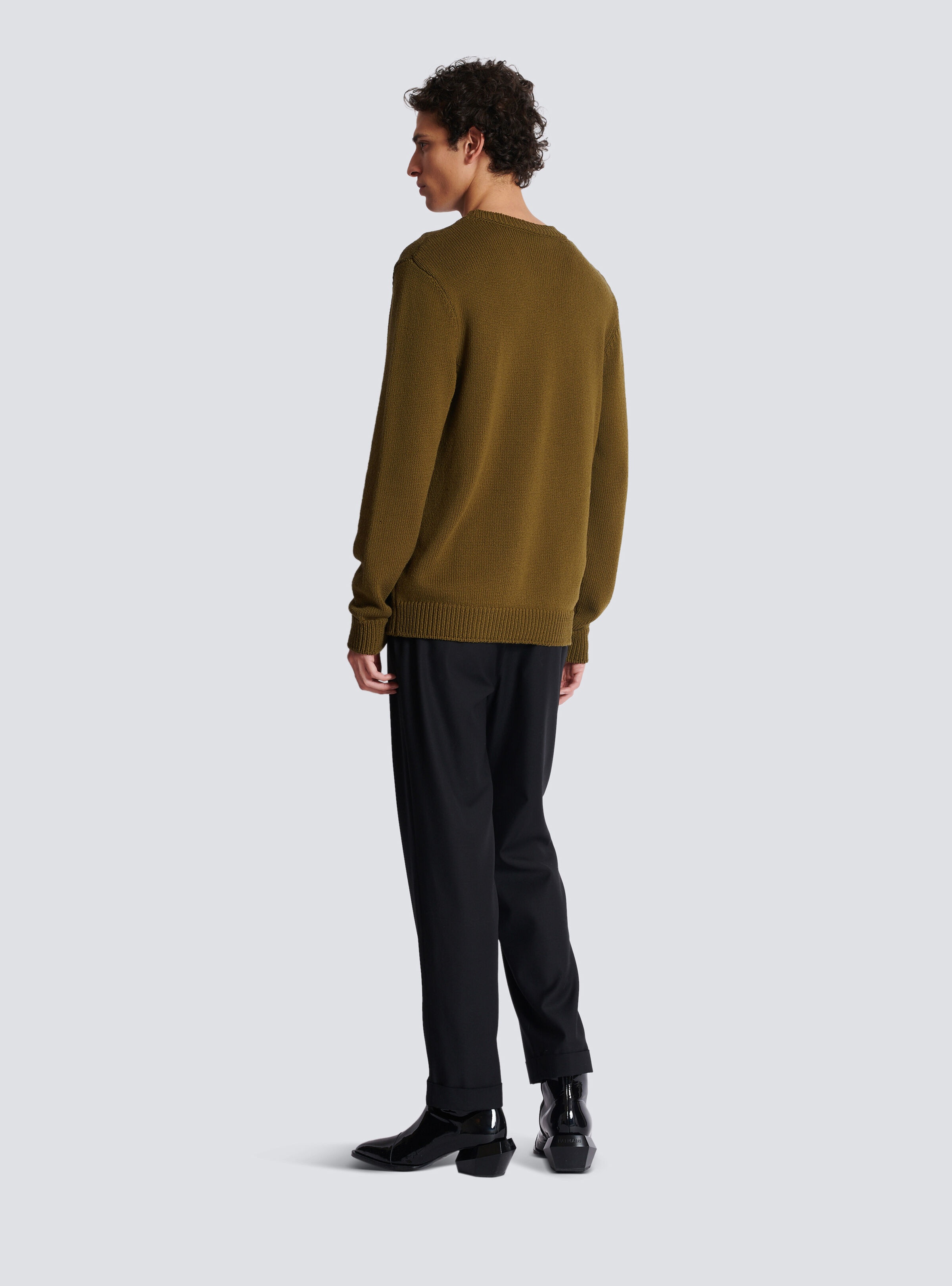 Wool Balmain Paris jumper - 4