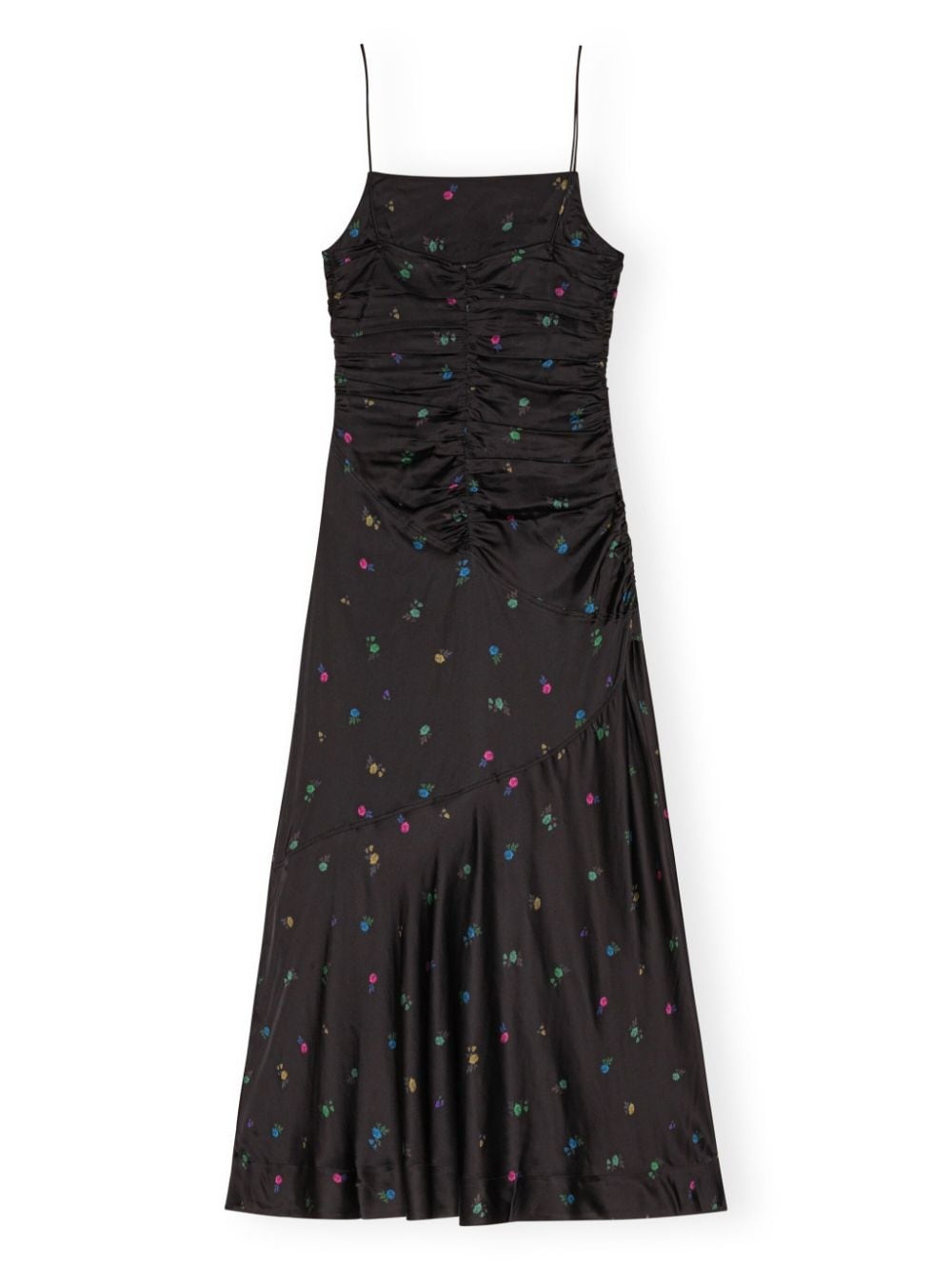 ruched slip dress - 6