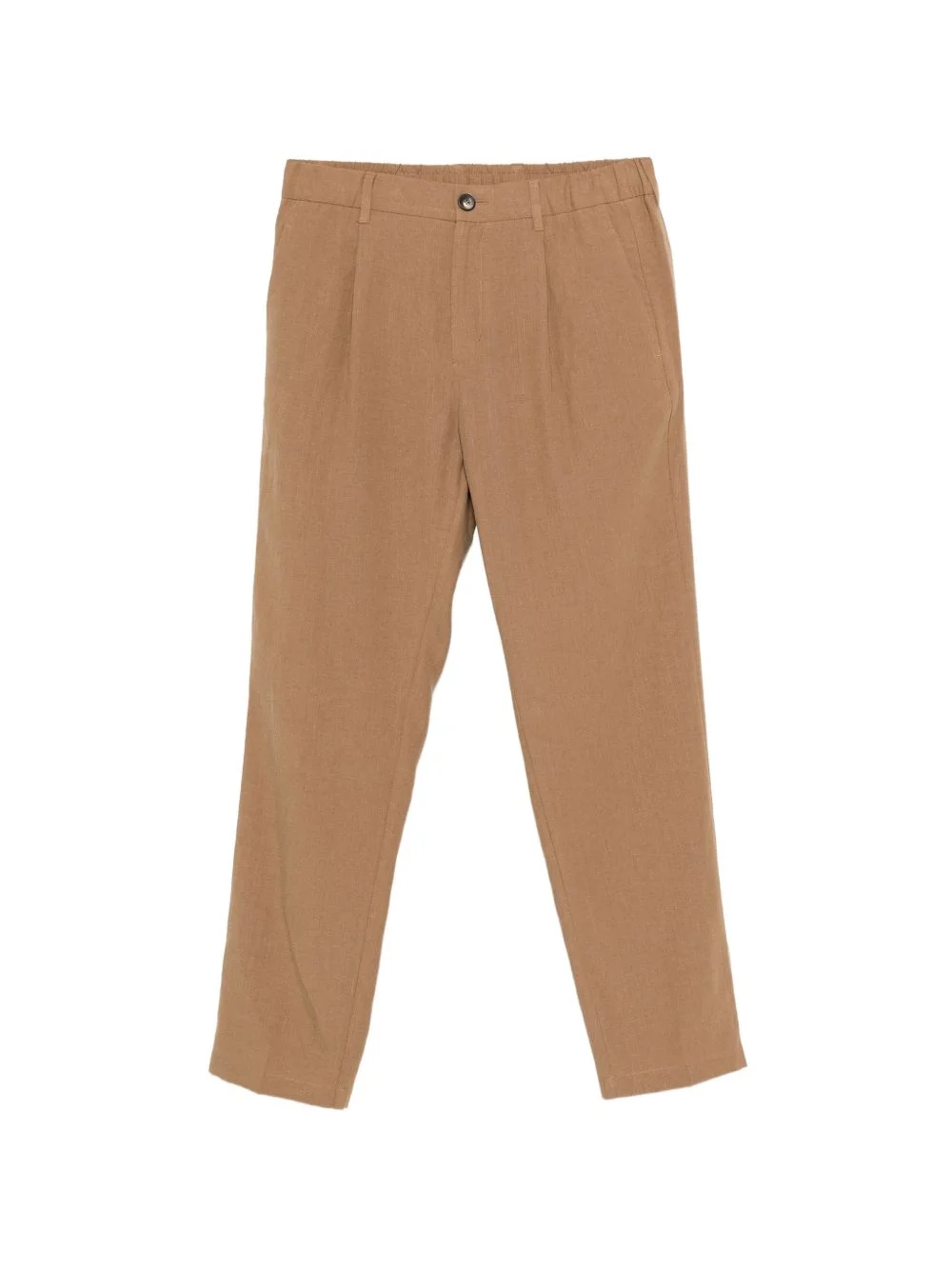 pleated straight trousers - 1