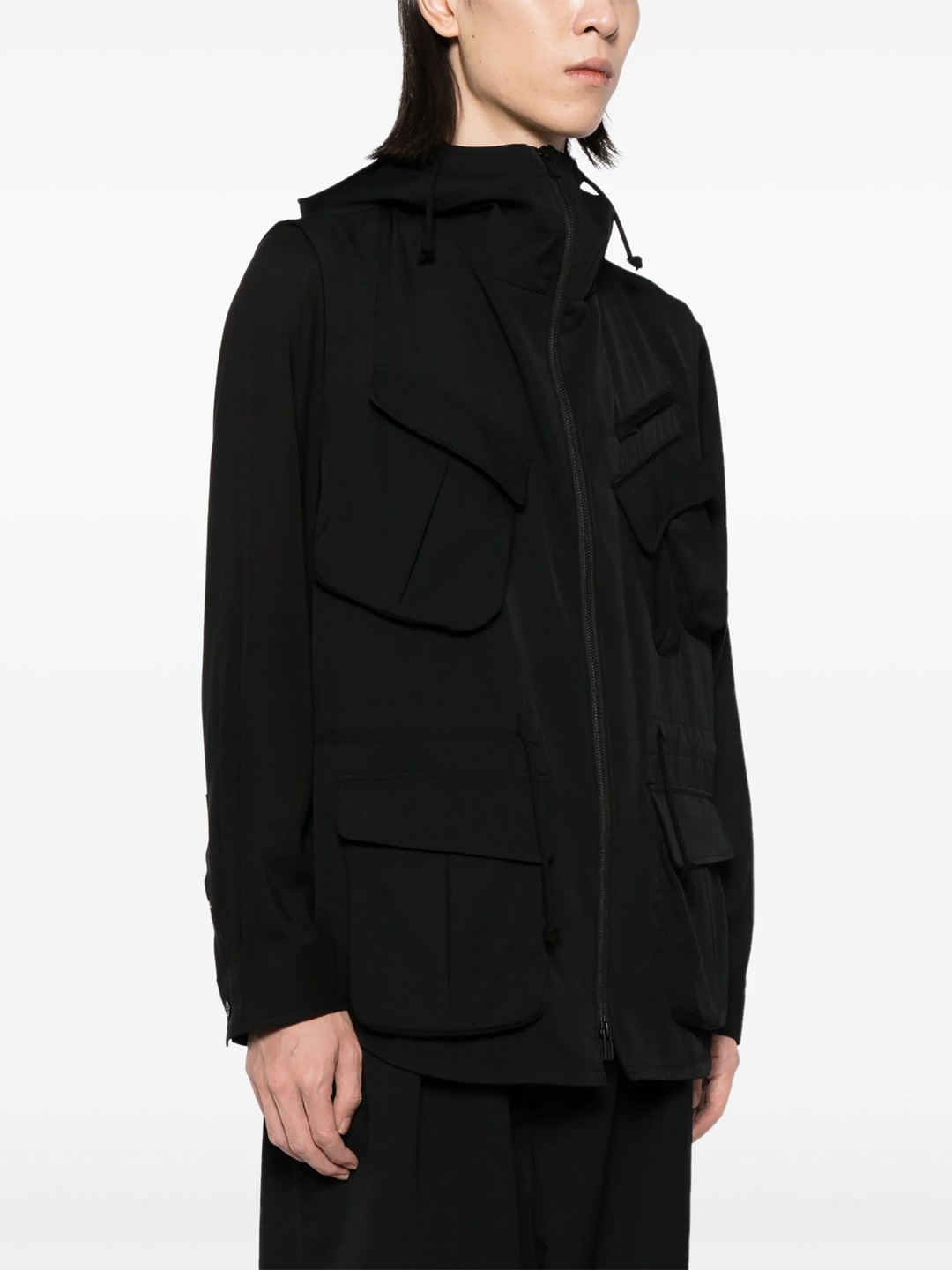 トップス WOOL GABARDINE HOODED VEST WOOL GABARDINE HOODED VEST 【公式通販】