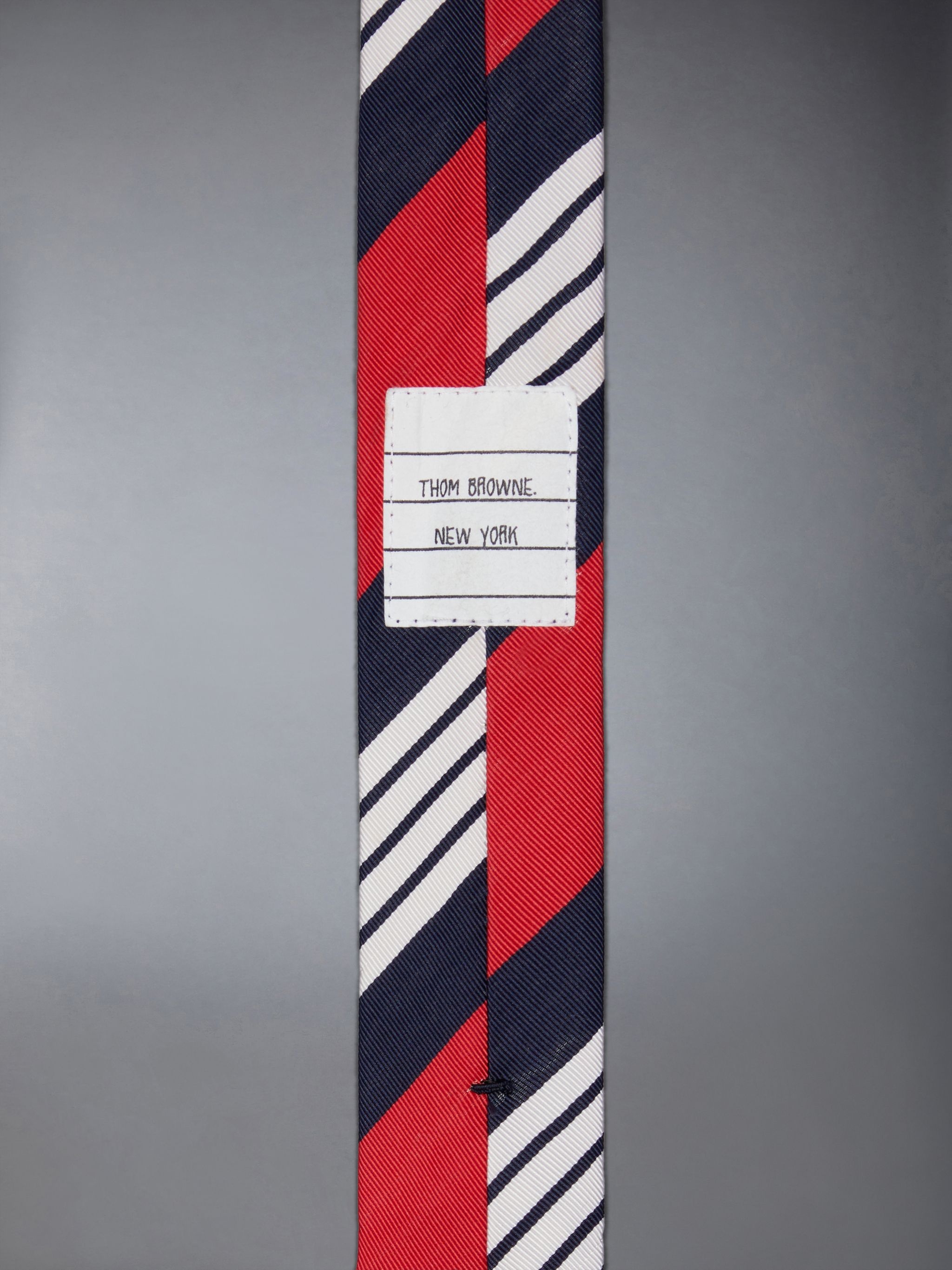 4-Bar stripe silk-cotton tie - 3
