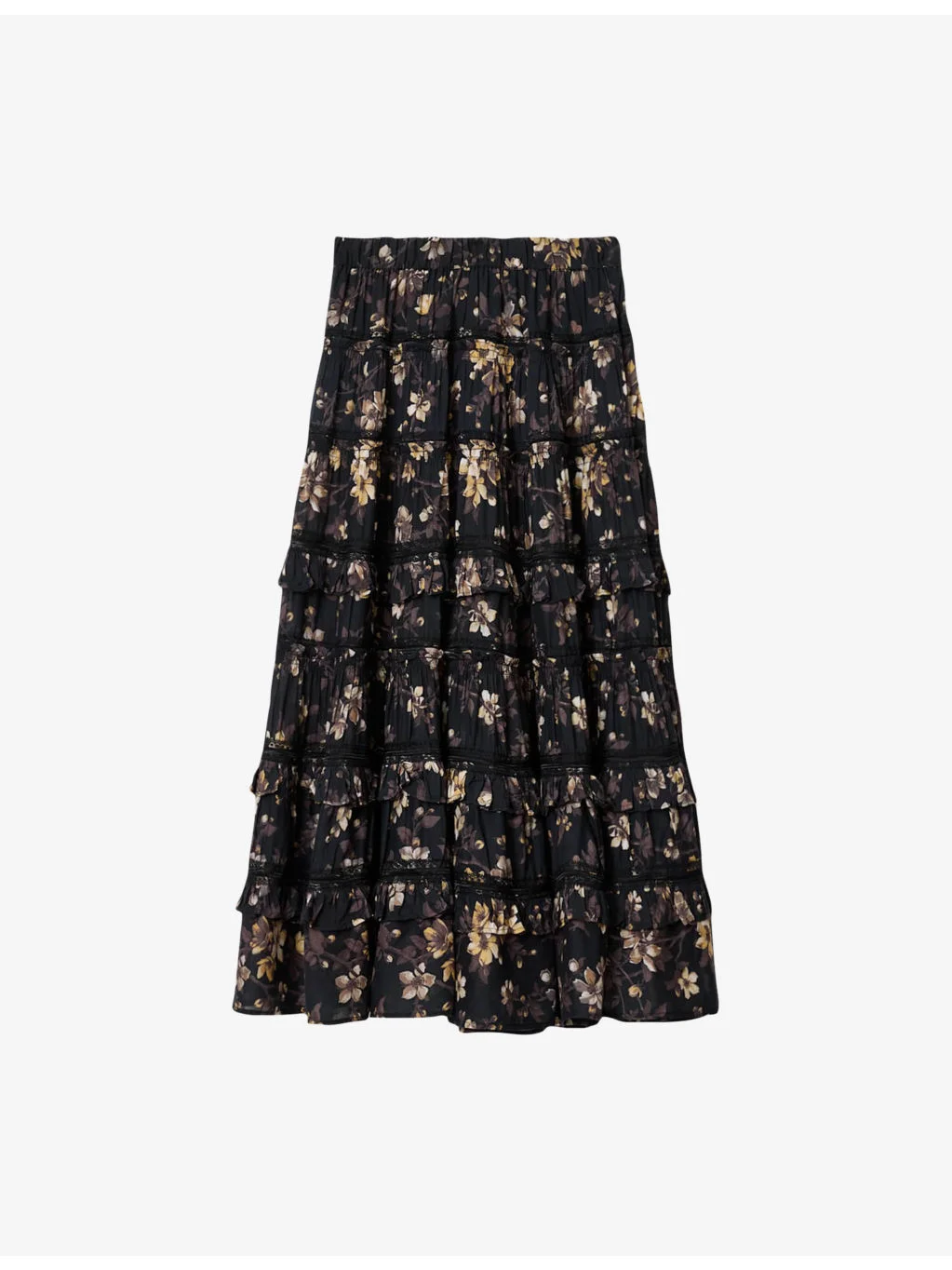 Talia Floral-Print Modal Maxi Skirt - 1