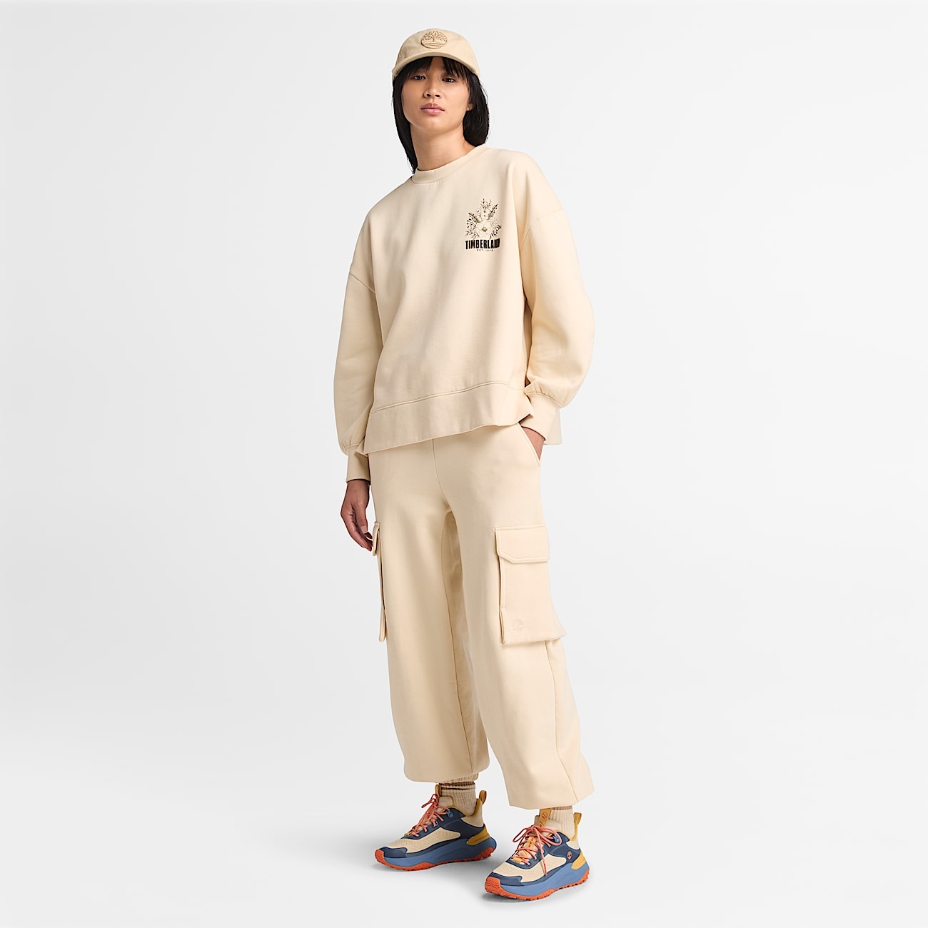 Women's Brushed Chest Graphic Crew Sweatshirt - 4